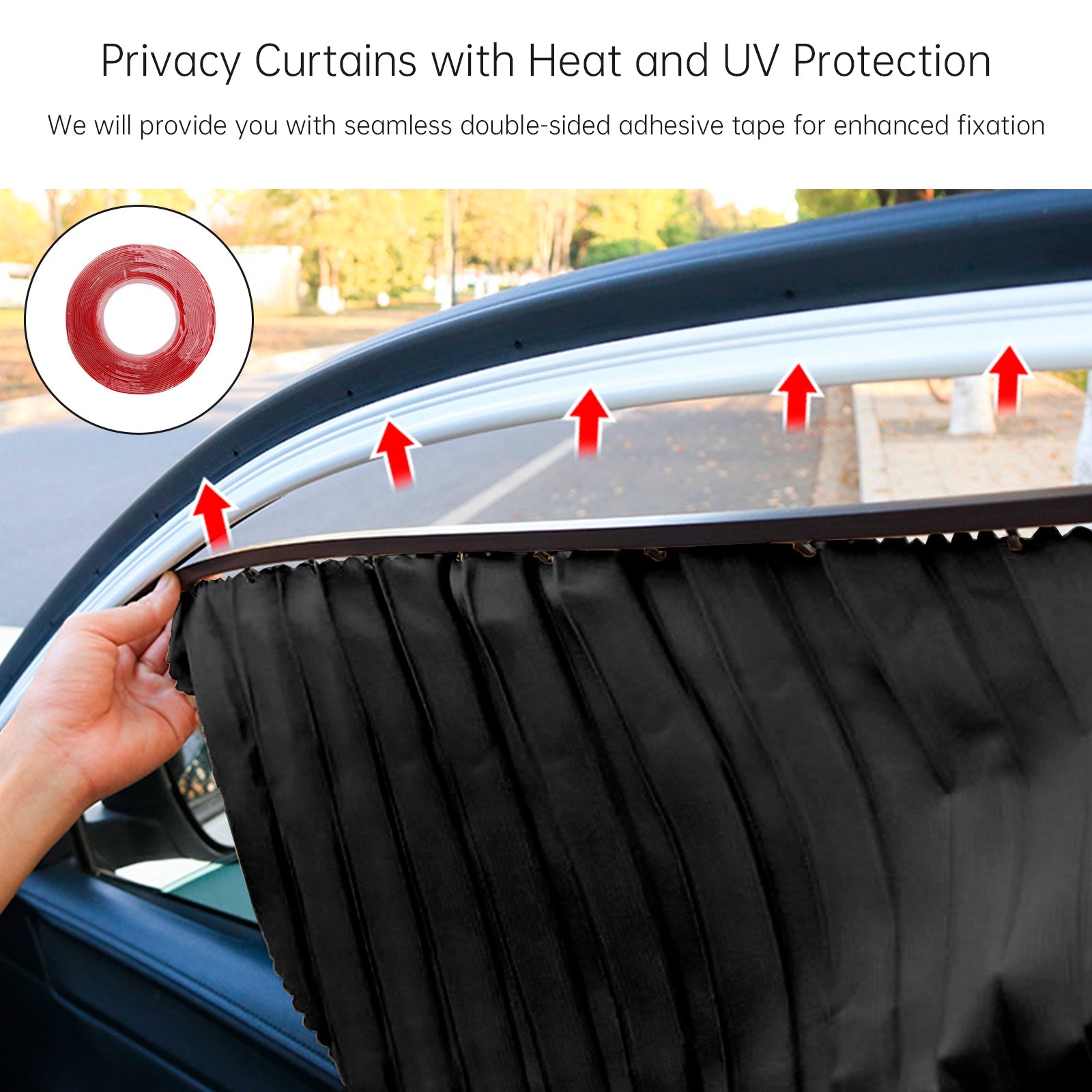 4 szt. uniwersalnych czarnych osłon przeciwsłonecznych na boczne szyby samochodowe&Karmienie piersią i drzemka