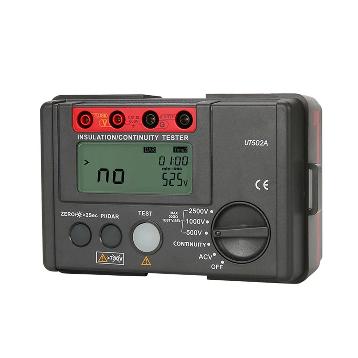 UT502A 2500V isolatie- en aardweerstandstester Megohmmeter voltmeter
