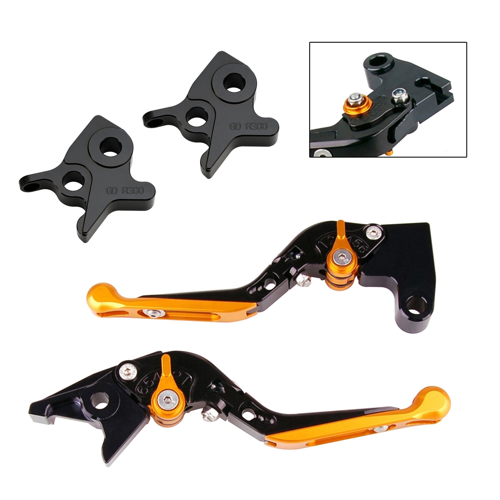 Palanca de freno y embrague ajustable para Kymco AK550 2017-2022