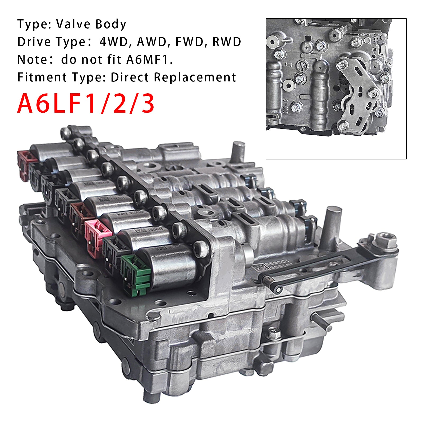 Corps de soupape de transmission A6LF1/2/3 avec solénoïde pour Kia Sportage 2010-2014