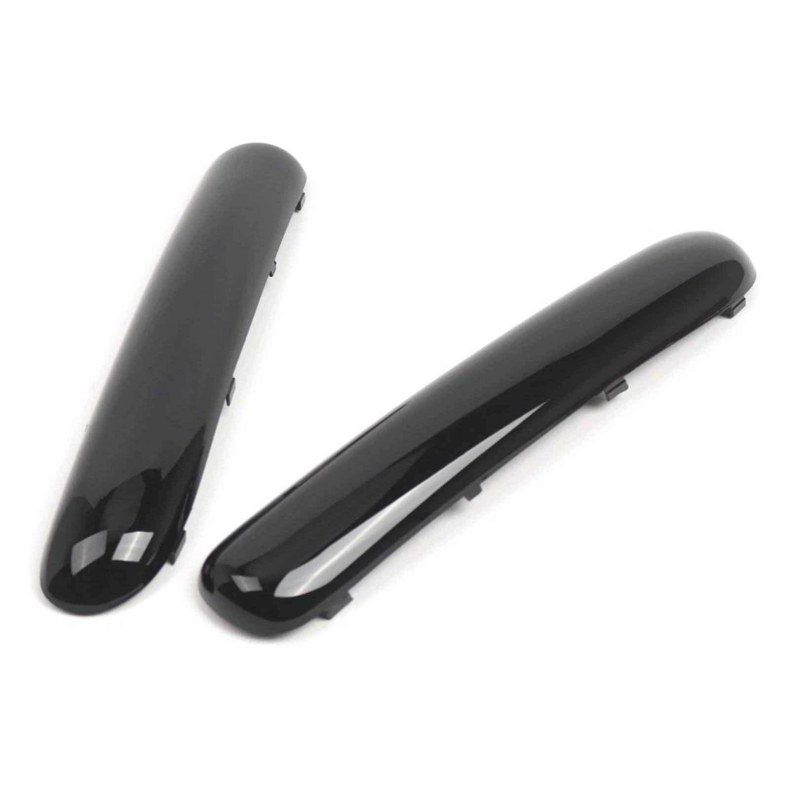 Paire de garnitures de pare-chocs avant noir brillant pour Mini One Cooper R50/R52/R53 (2001-2004)