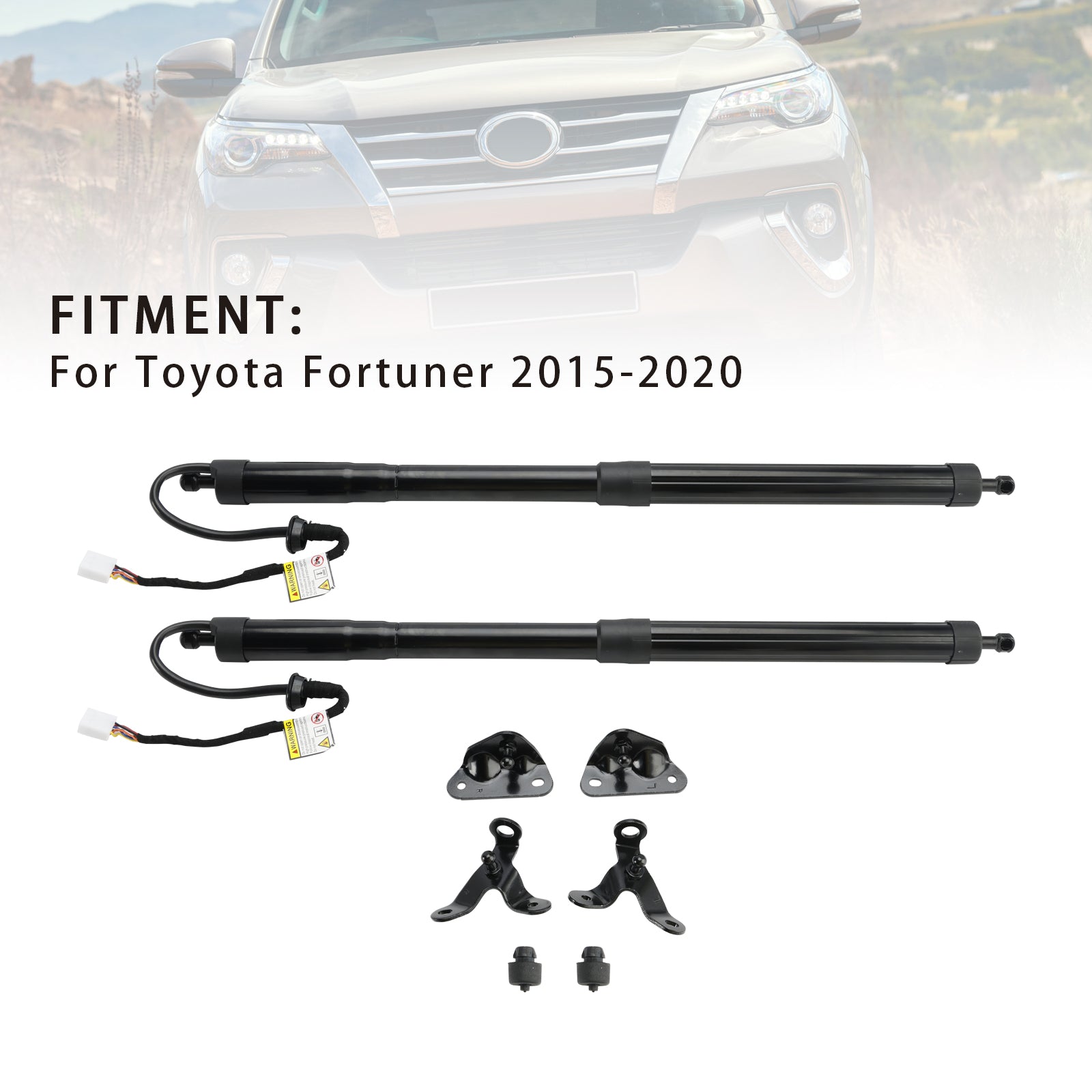 Puntal de gas eléctrico para puerta trasera para Toyota Fortuner 2015-2020, números de pieza 6892071030 y 6891071032