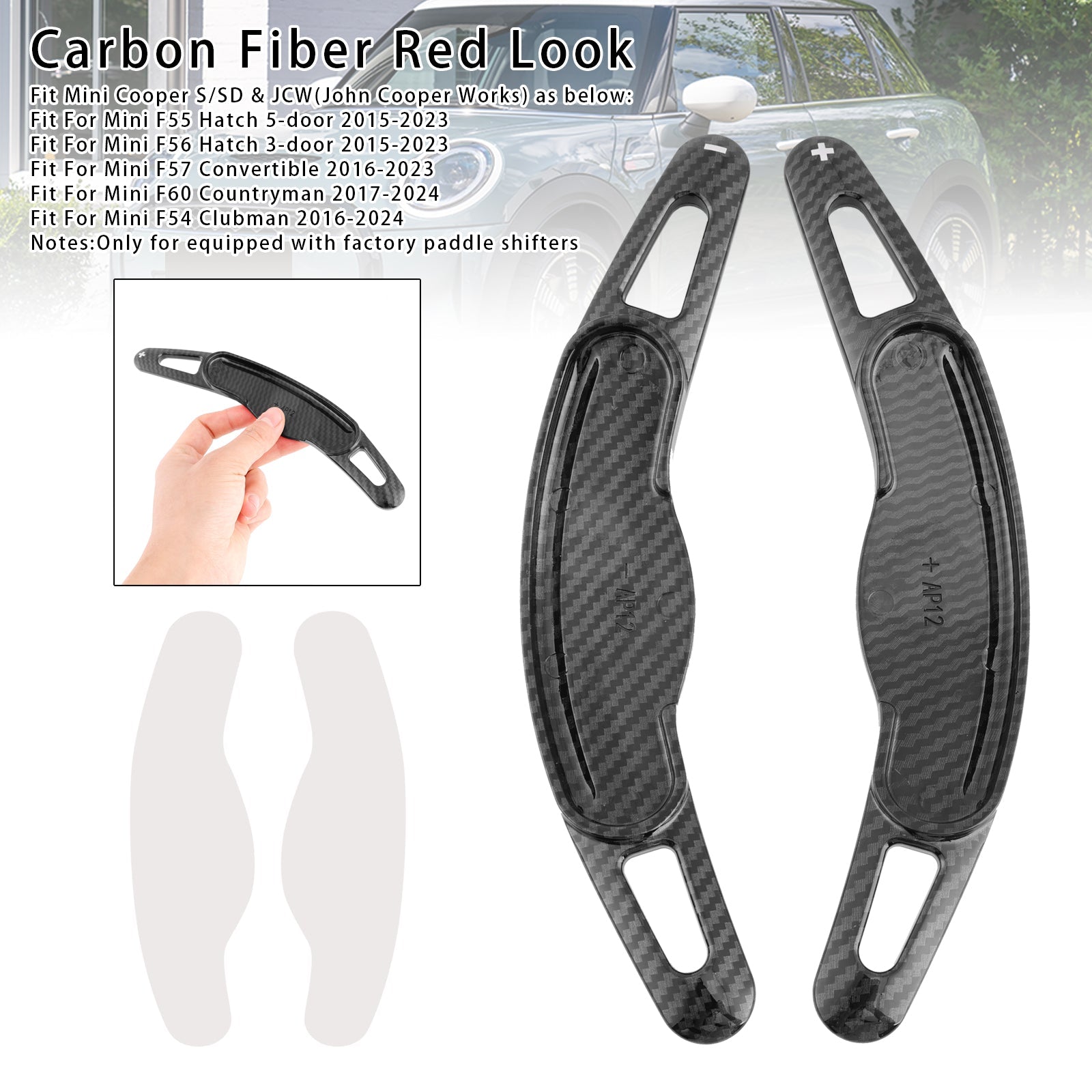 Extension de palettes de changement de vitesse au volant pour Mini F54 F55 F56 F57 F60 2014-2022