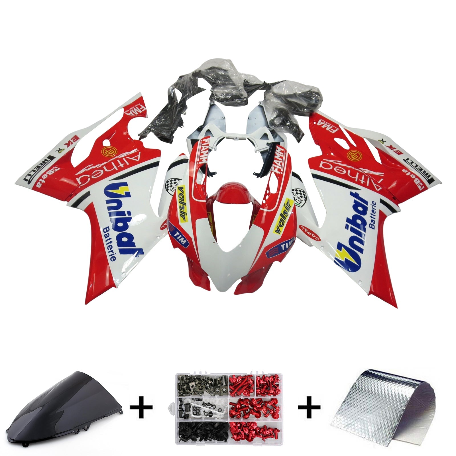 Kit de carénage d'injection Ducati 1199 2012-2015 Carrosserie Plastique ABS