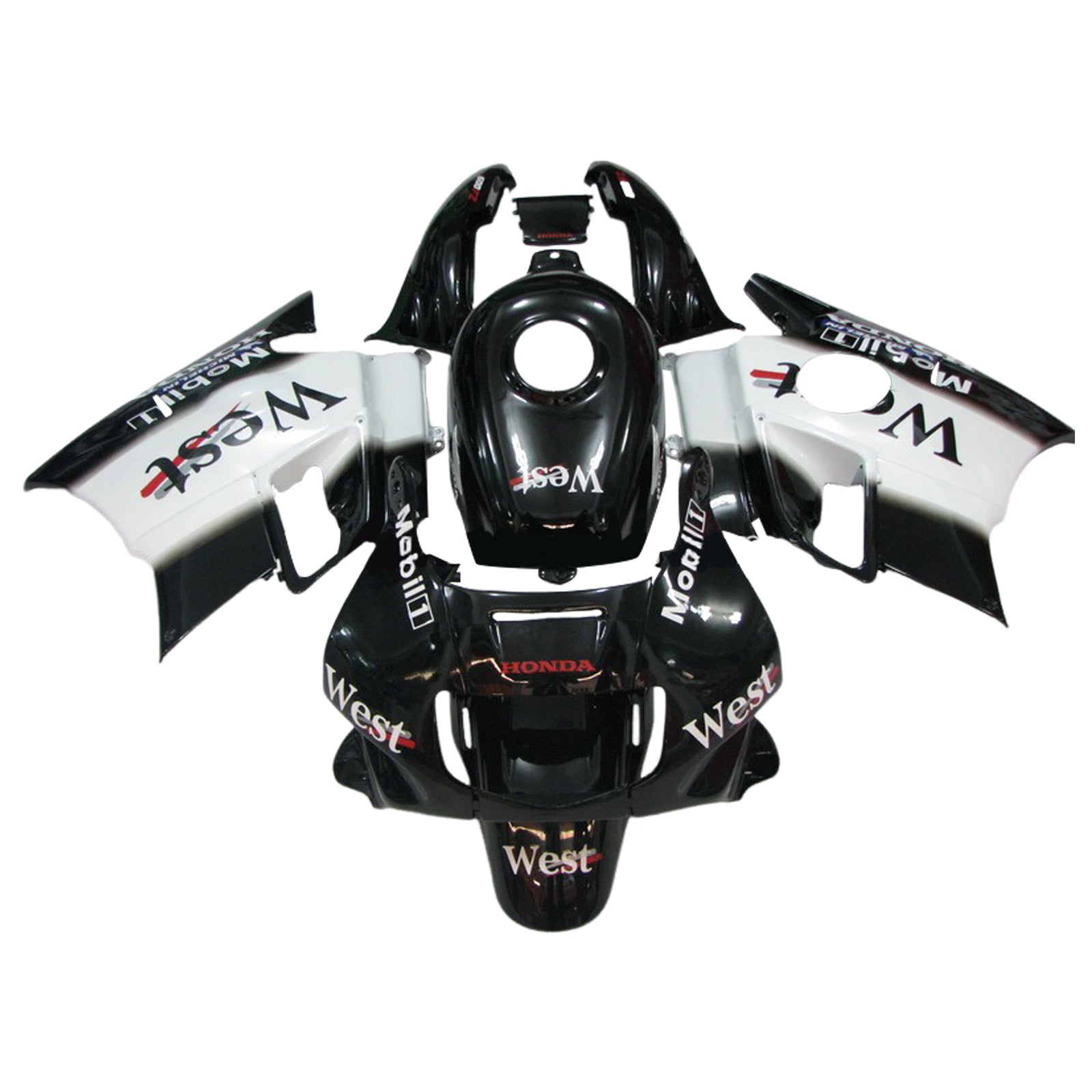 1991-1994 Honda CBR600 F2 injectiekuipset ABS kunststof carrosserie