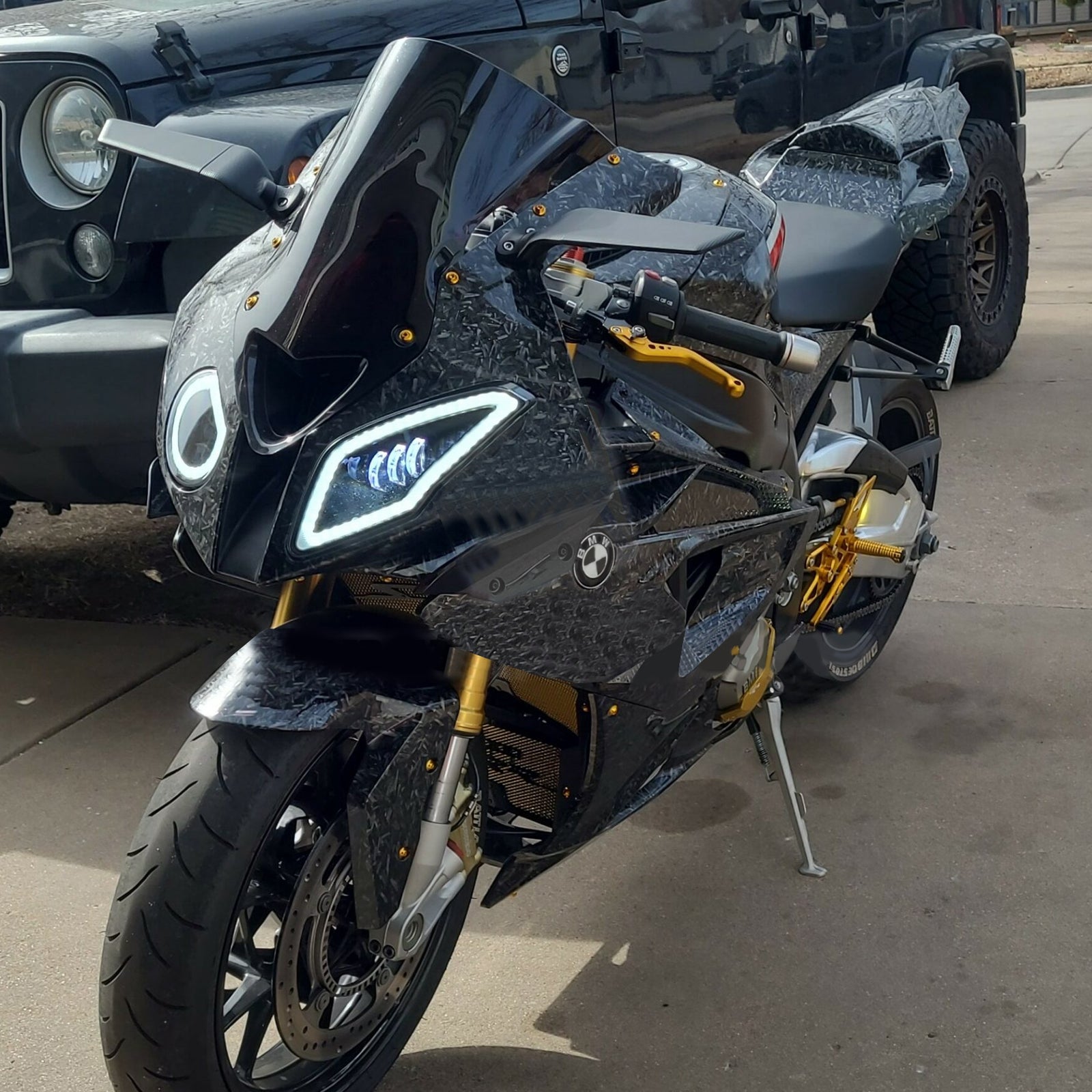 Kit de carénage d'injection pour BMW S1000RR 2015-2016 Carrosserie Plastique ABS