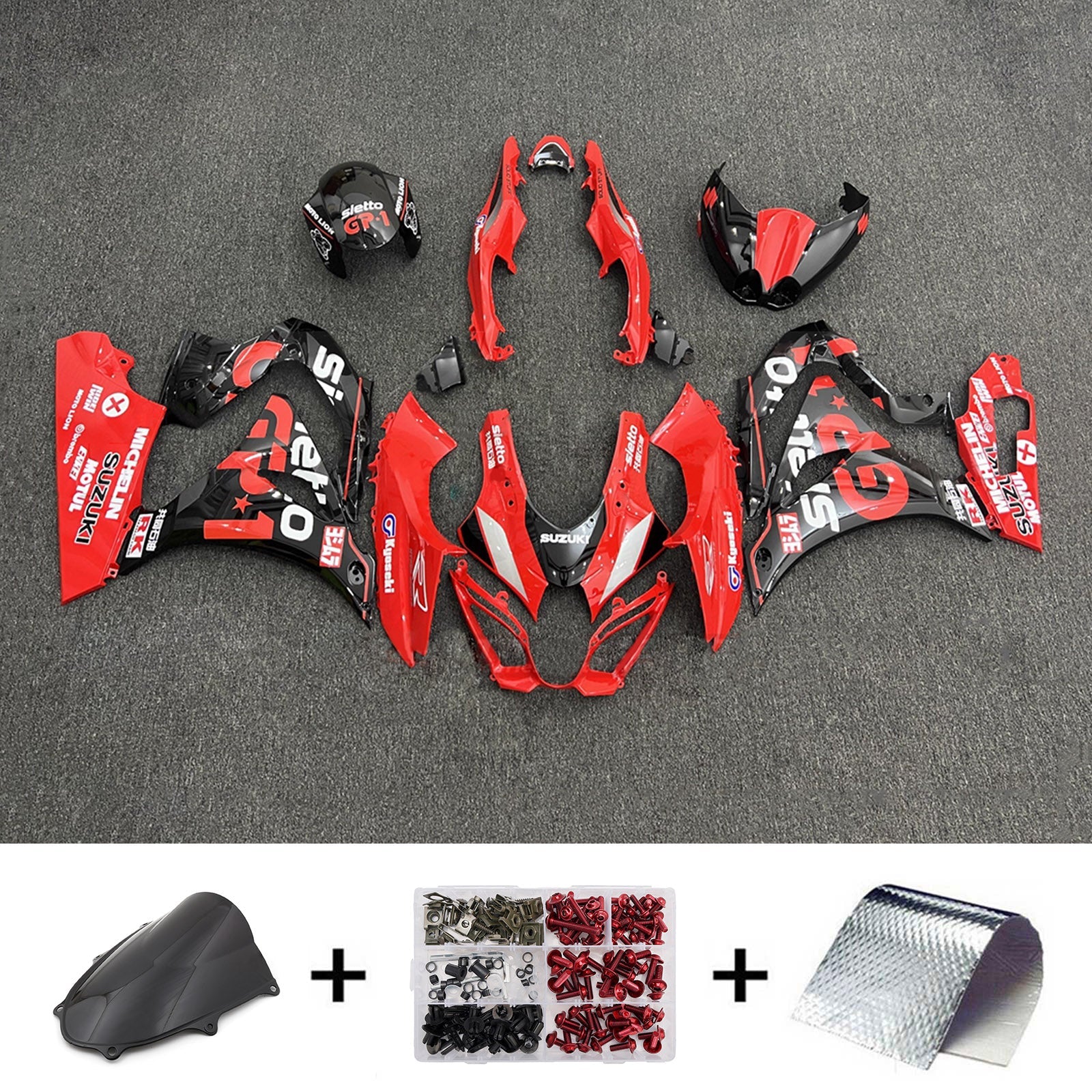 Kit carena iniettata in plastica ABS per Suzuki GSXR1000 2017-2025 K17