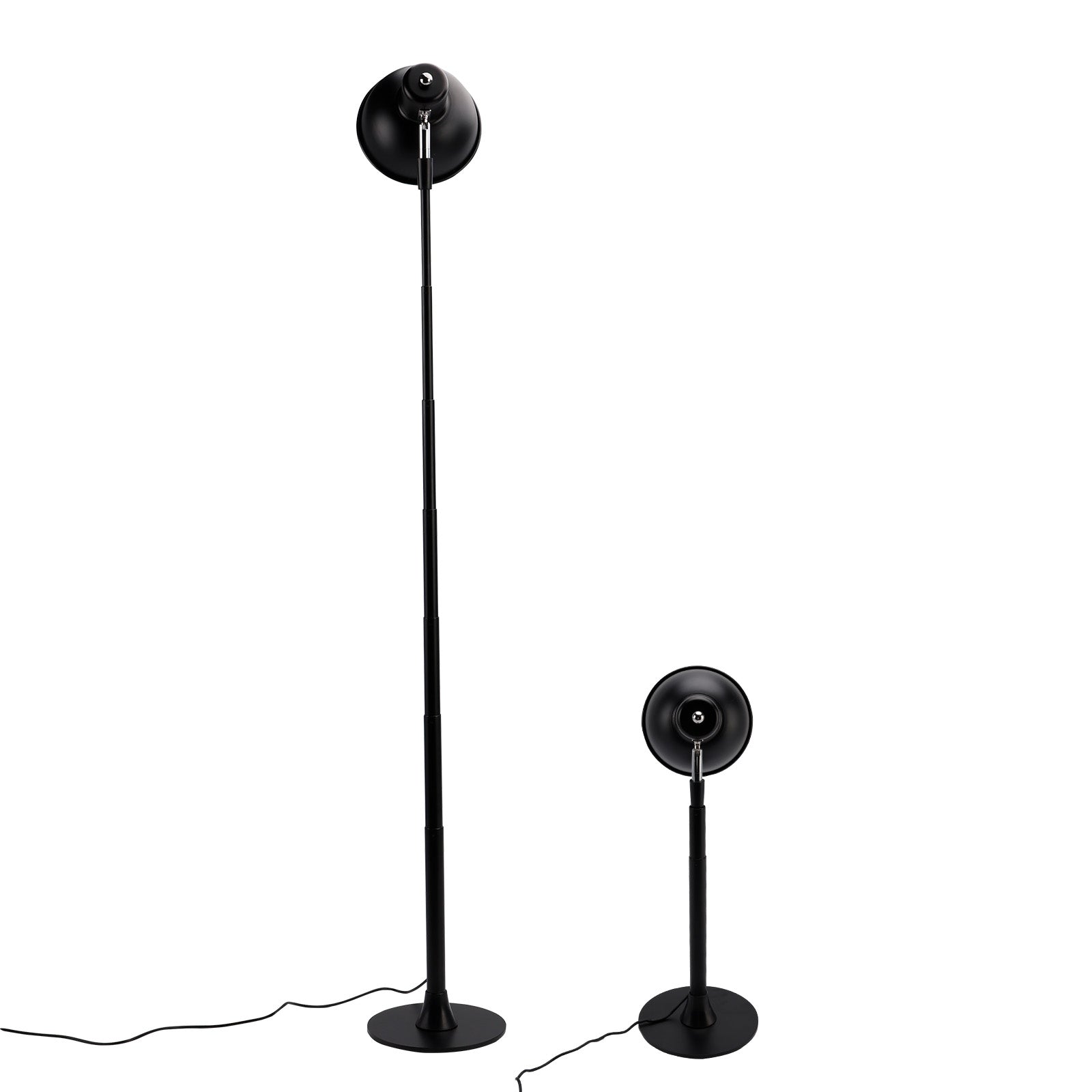 Regulowana lampa stołowa i podłogowa LED w kolorze orzecha, 3 kolory, z możliwością przyciemniania, idealna do sypialni lub biura.