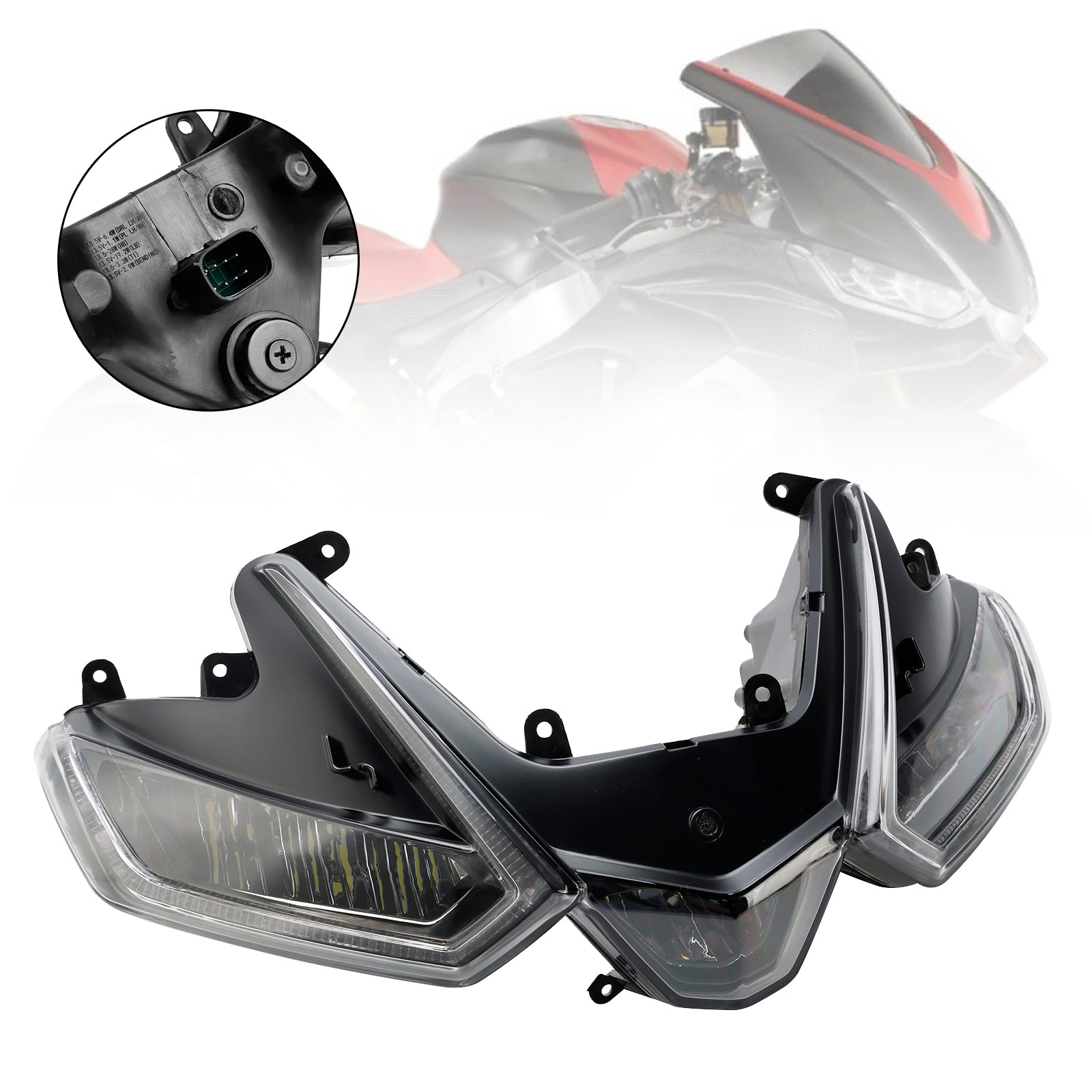 Grille de protection de phare à LED pour YAMAHA YZF-R1 YZF R1 2020-2023