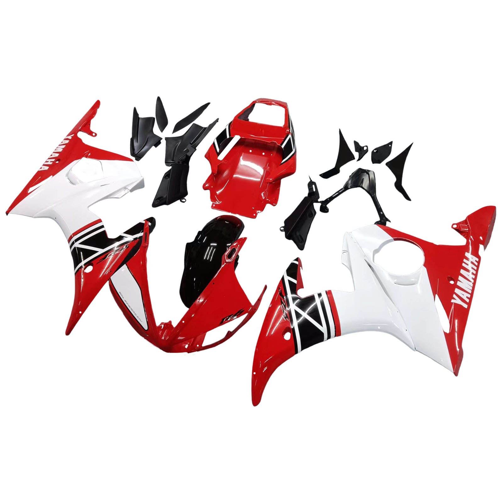 Kit de carénage par injection , carrosserie en plastique ABS Pour Yamaha YZF 600 R6 2005