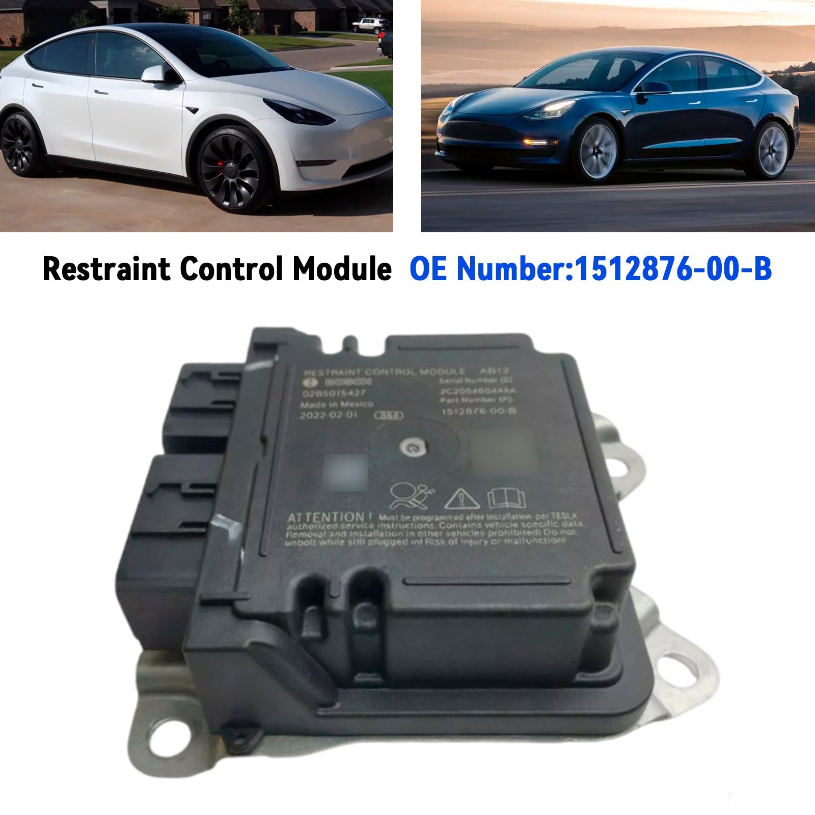 Modulo di controllo pensionistico per Tesla Modello Y 2017-2022 1512876-00-B