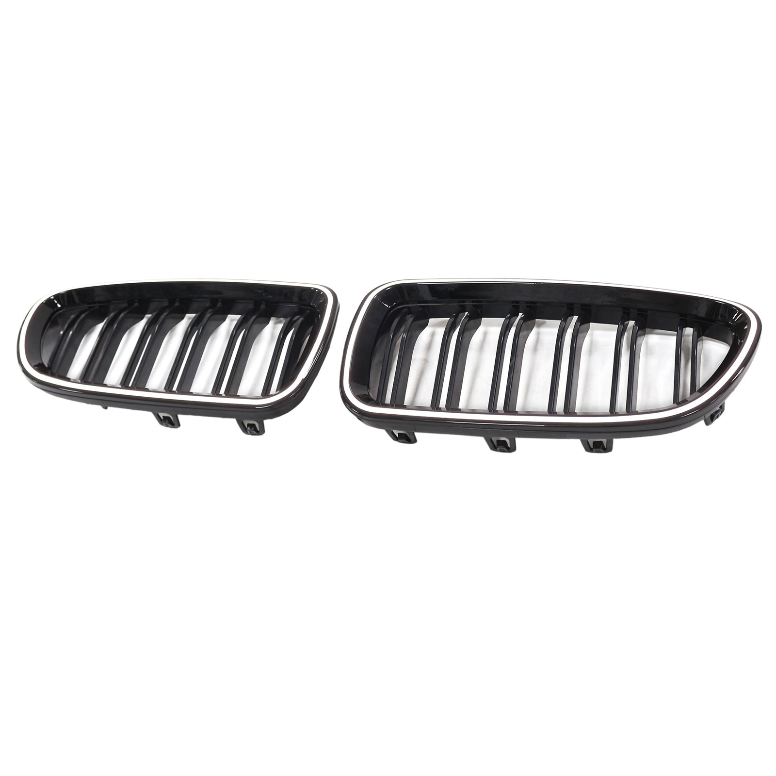 01.2009-10.2016 BMW Série 5 F10 Berline Grille de pare-chocs en forme de rein Noir brillant 51137203649 51137203203