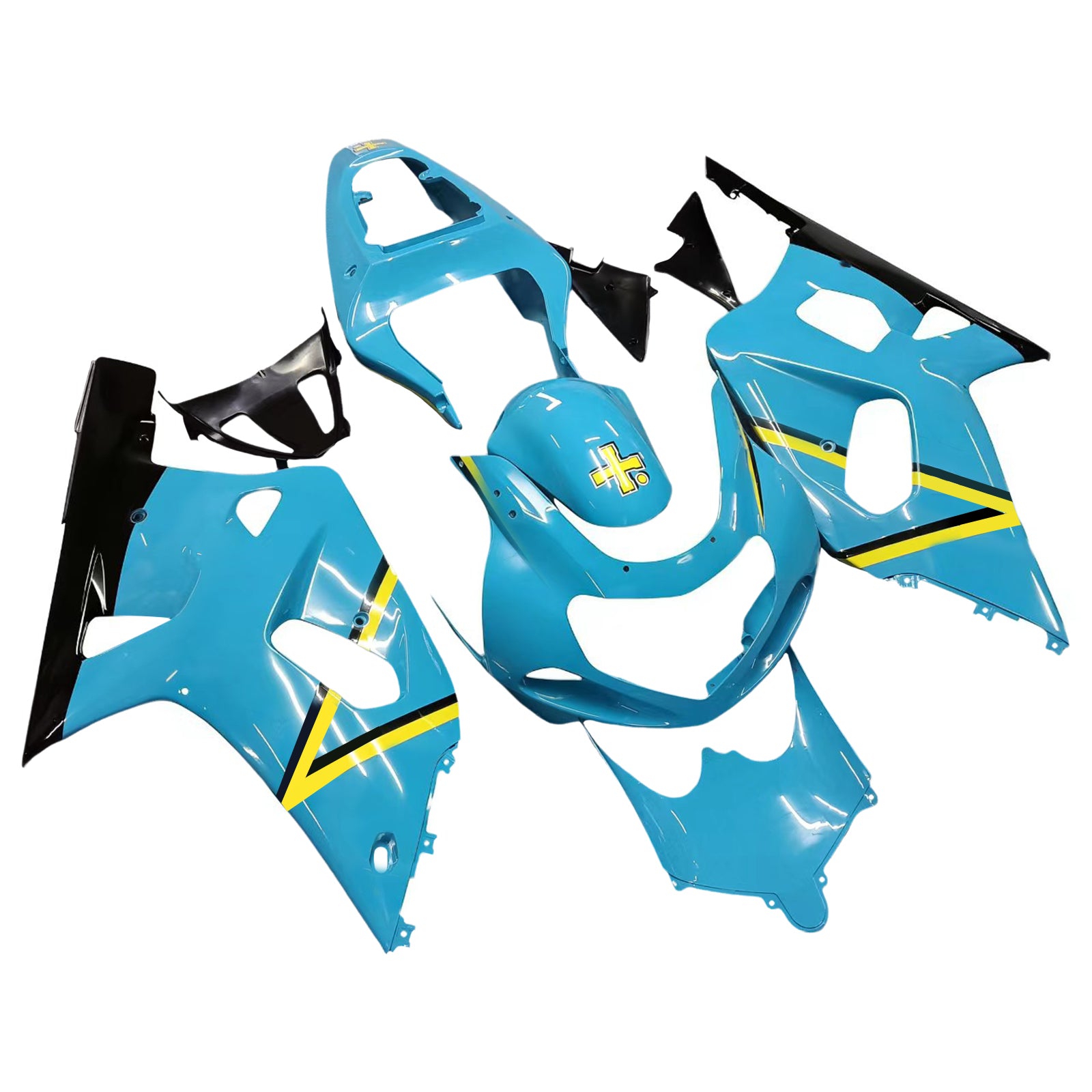 Injection carénage Kit carrosserie plastique ABS fit pour Suzuki GSXR600 2001-2003