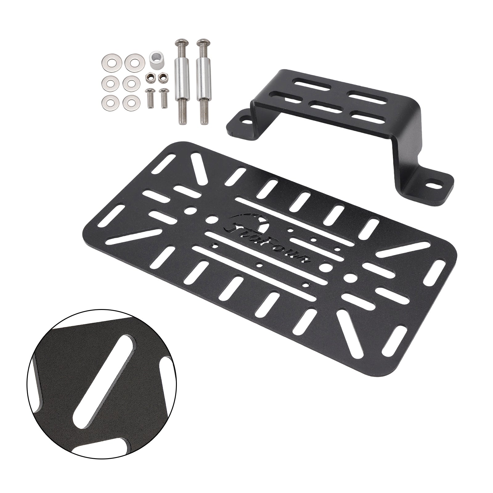 Support de fixation pour sacoche latérale noire droite pour porte-bagages CFMOTO 450MT 2024-2025