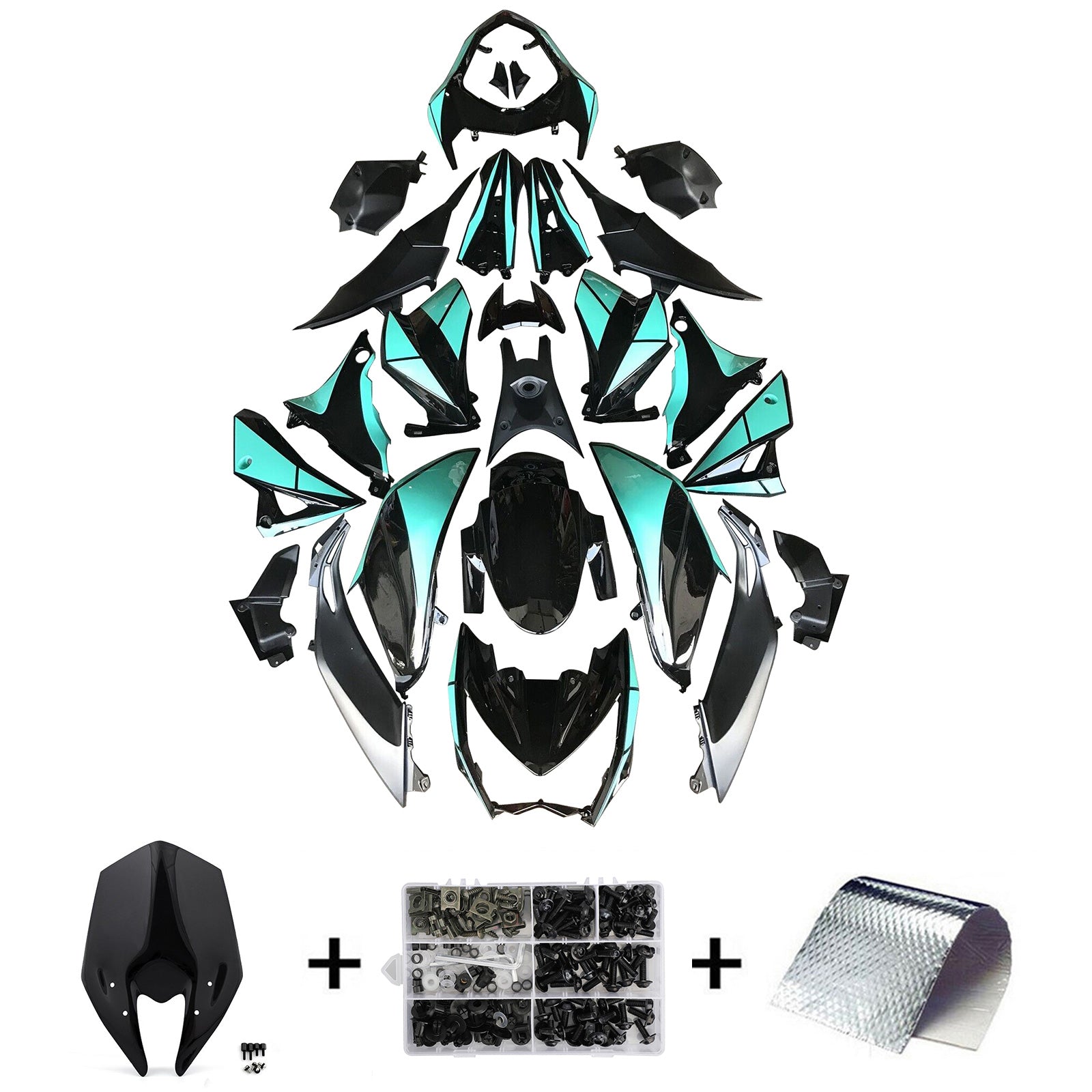 Kit carena iniezione Kawasaki Z800 2013-2018 Carrozzeria in plastica ABS