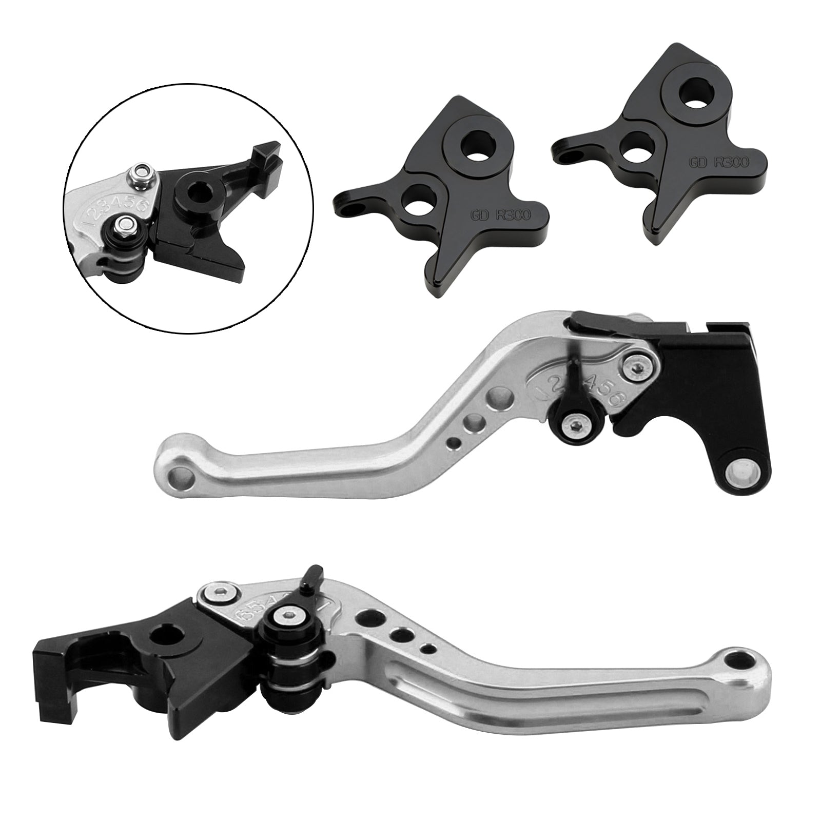 Palanca de freno y embrague corta para Kymco AK550 2017-2022