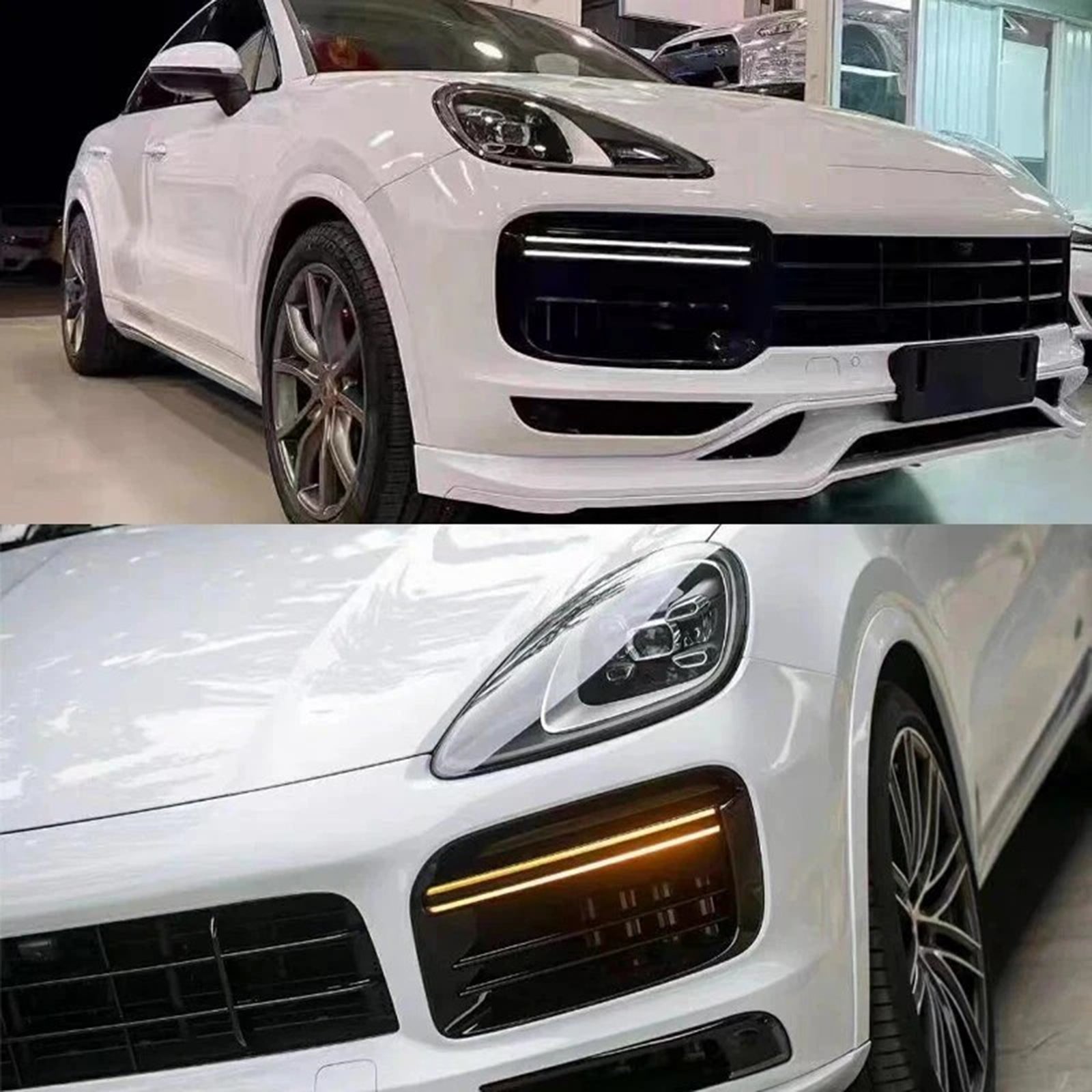 Ensemble de feux antibrouillard avant diurnes pour Porsche Cayenne Turbo 2018-2022 9Y0953049 9Y0953050