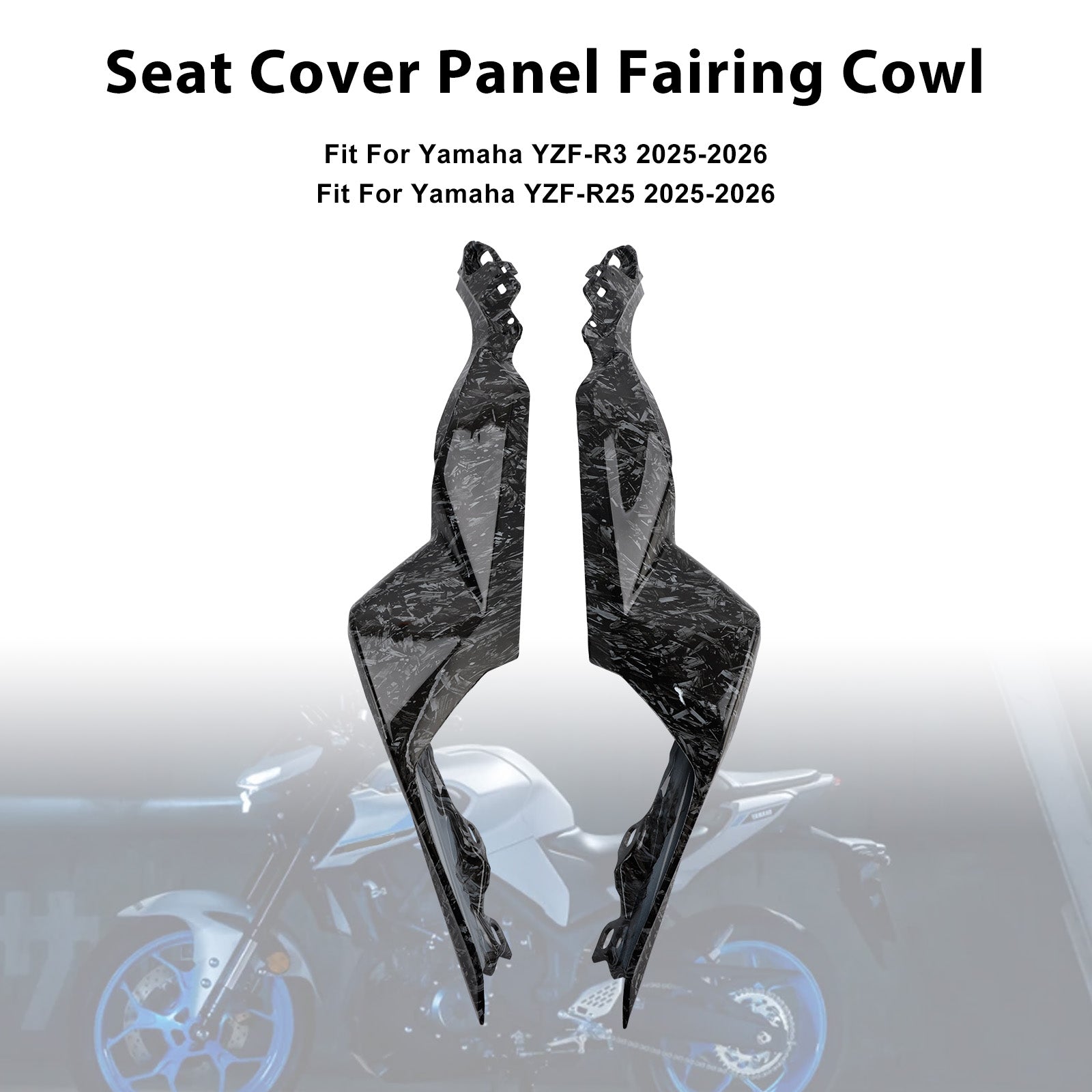 Carénage latéral de selle arrière pour Yamaha YZF-R3 R25 MT-03 (2025-2026)