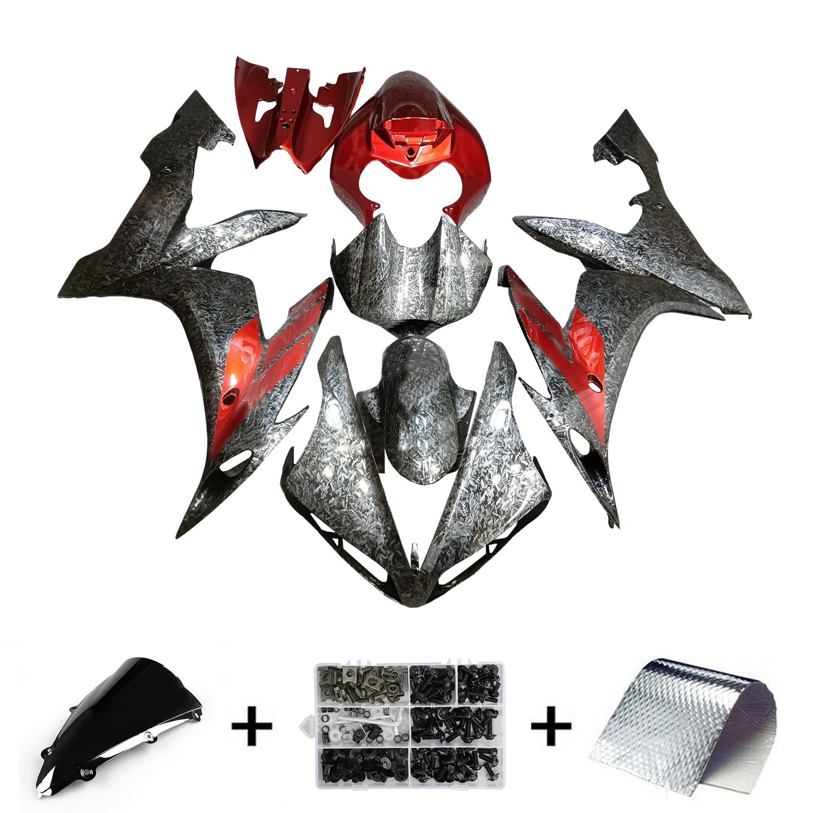 Kit carenatura iniettata in plastica ABS per Yamaha YZFR1 YZF-R1 2004-2006