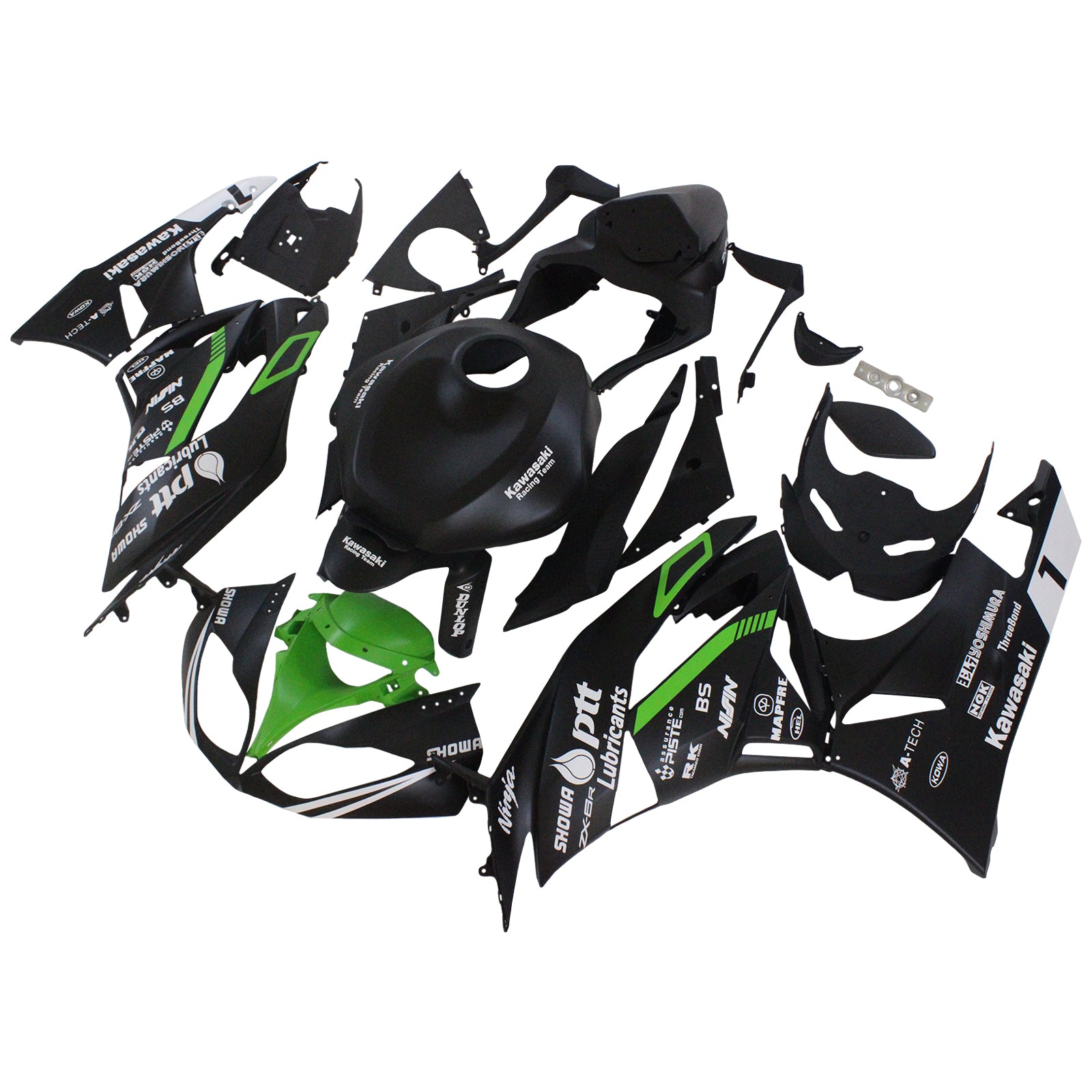 Vbrizgavanje kompleta za karoserijo plastični abs, ki je primeren za Kawasaki ZX6R 636 2009-2012