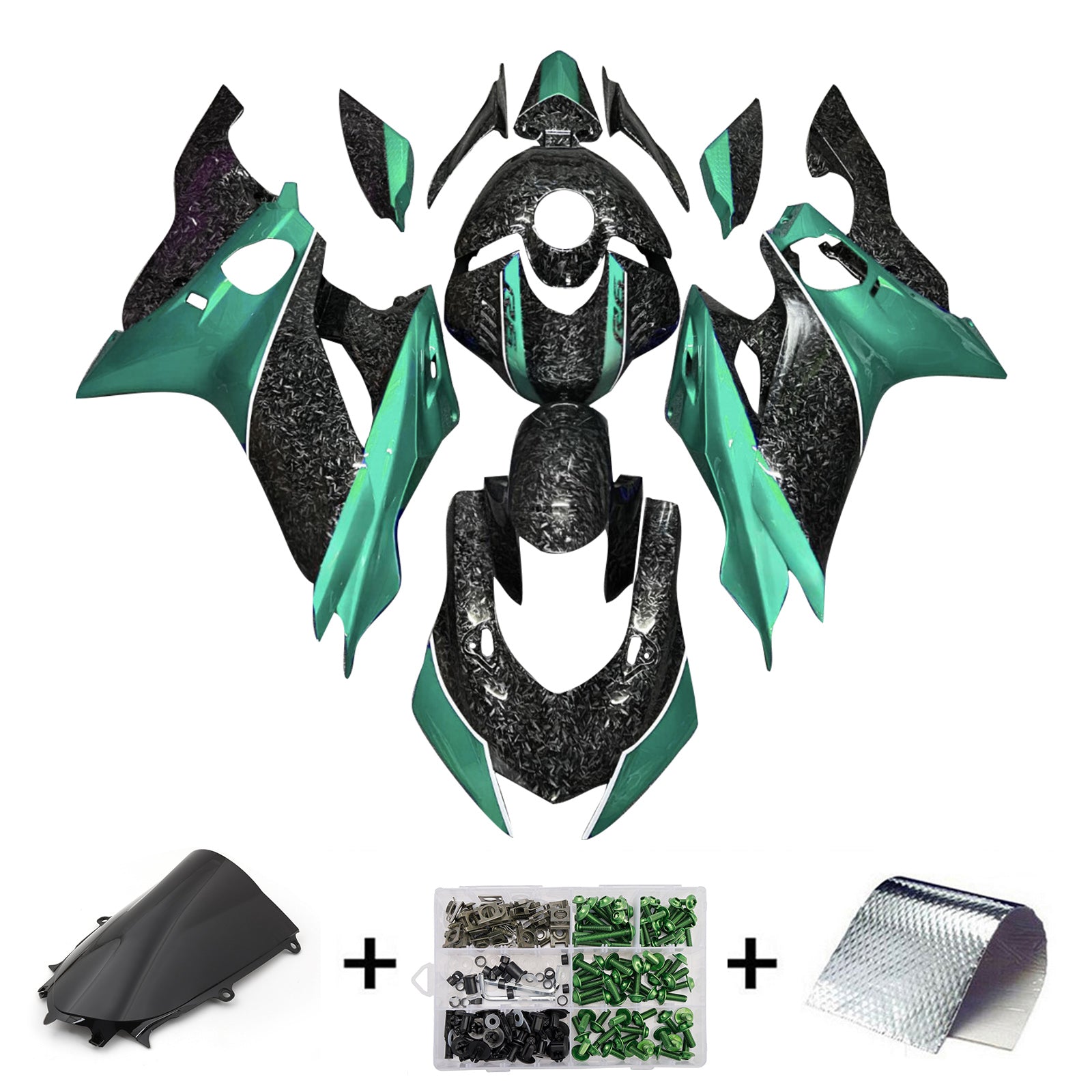 Kit carena iniettata in plastica ABS per Yamaha YZF-R6 2017-2023