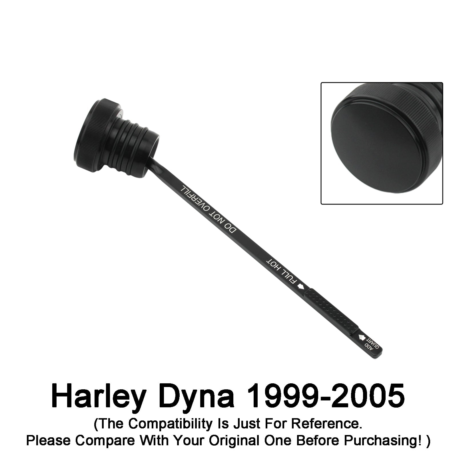 Tapa del tanque de medidor de aceite, 0710 Stopper-0150 para súper glidio FXDX FXDL DYNA 99-05