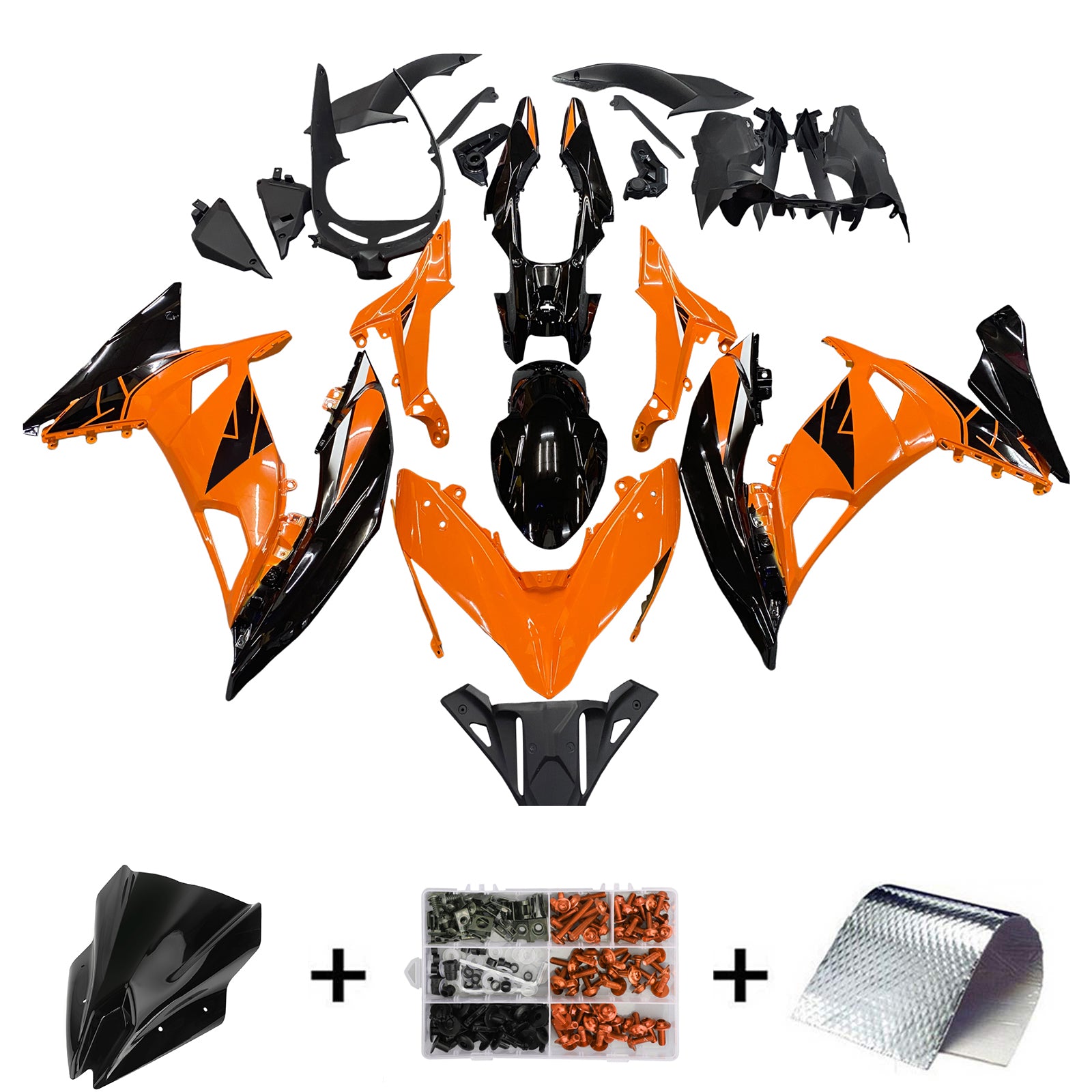 Kit de carénage en plastique moulé par injection pour Kawasaki Ninja 650 ER-6F EX650 2017-2019 (04#)