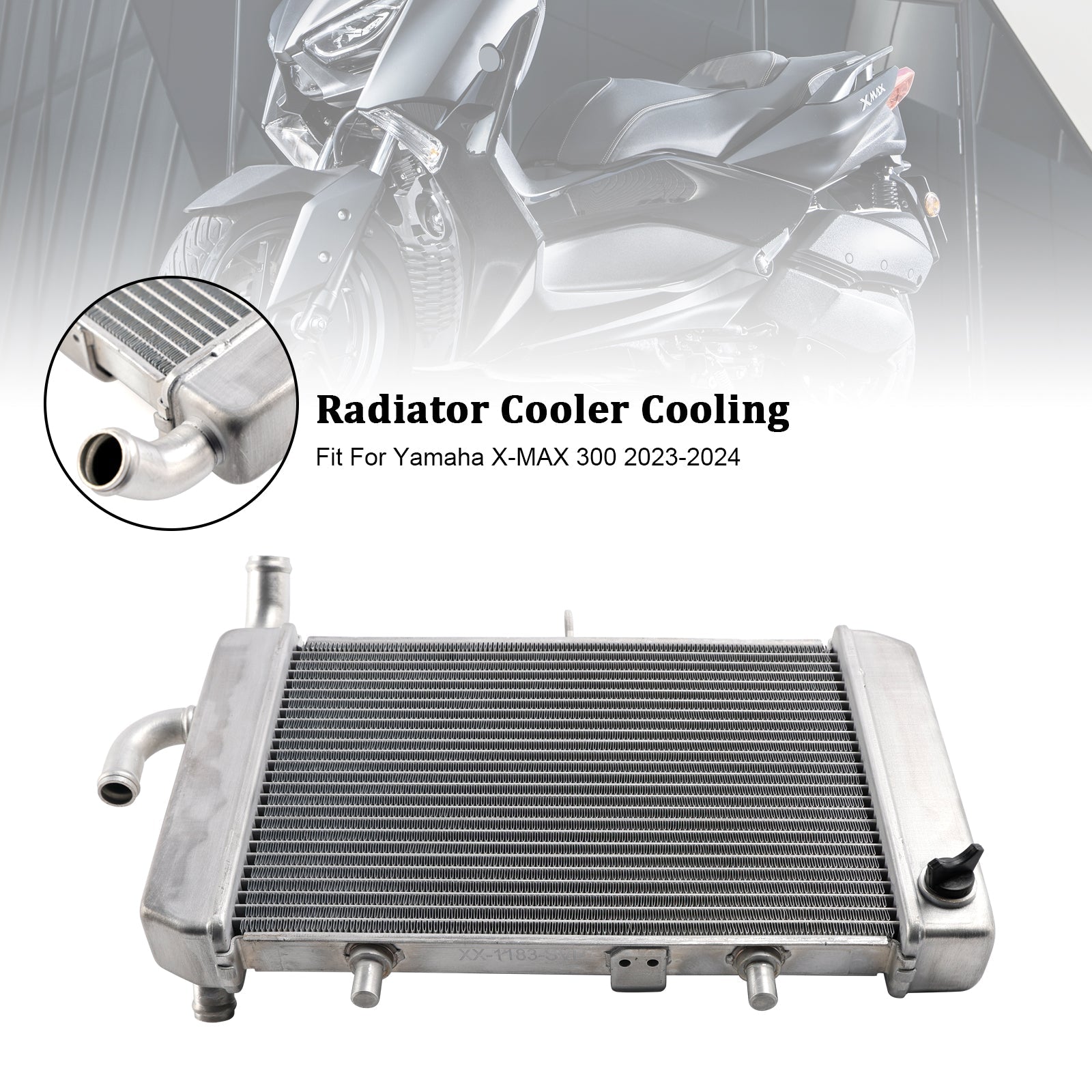 YAMAHA X-MAX 300 XMAX 2023-2024 Radiatorkoelmotor koeler