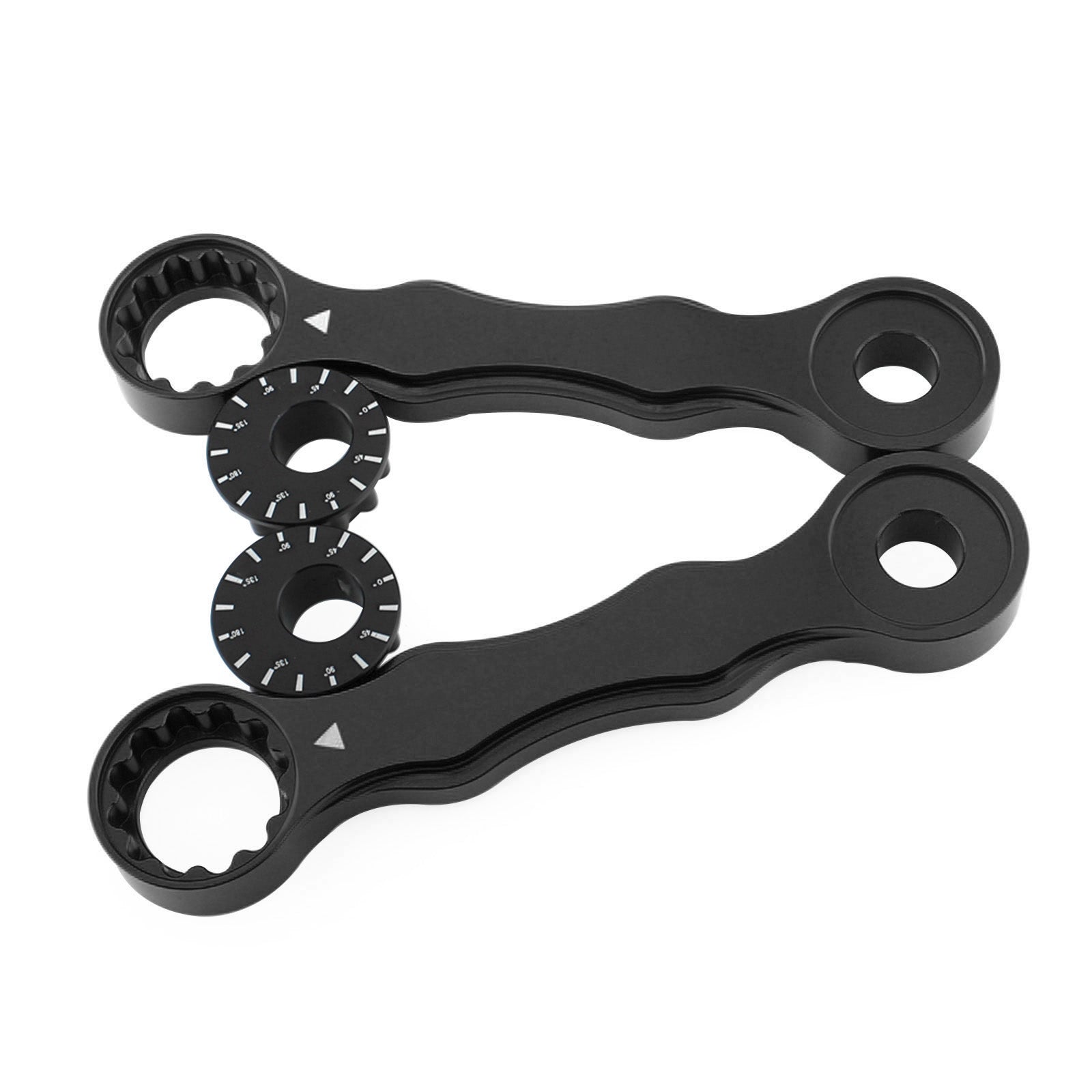Kit di collegamento abbassamento regolabile per Suzuki DRZ400/E/S/SM 00-17 RM125/200 96-00 Nero