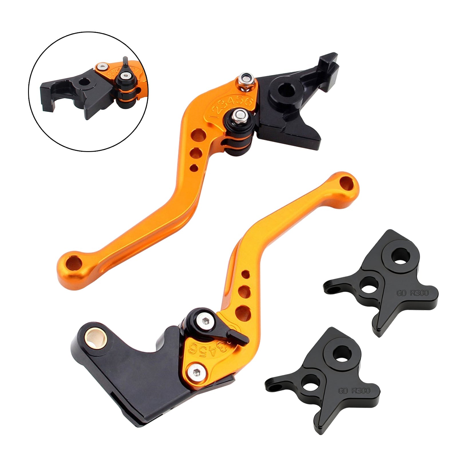 Palanca de freno y embrague corta para Kymco AK550 2017-2022