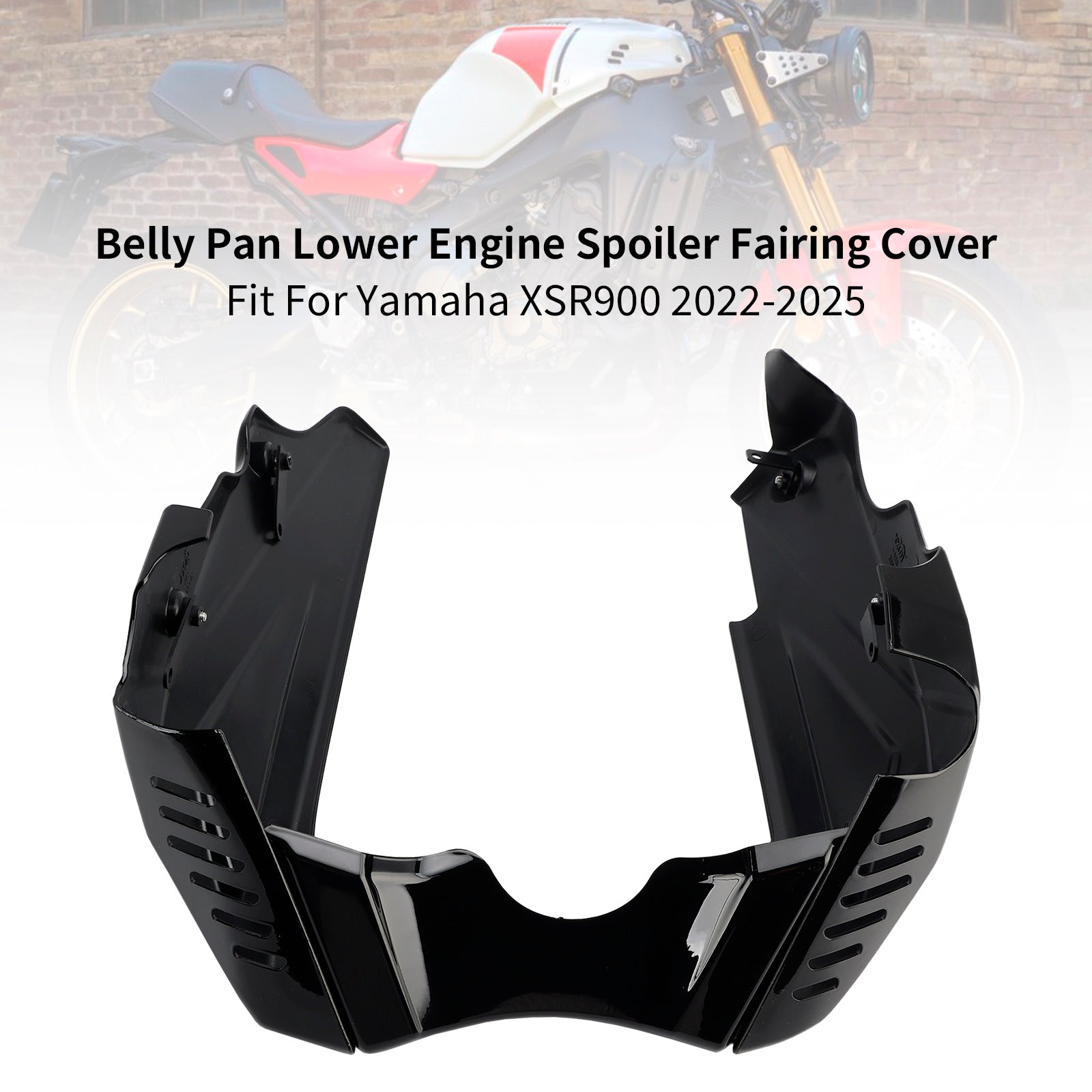 Sabot moteur inférieur et protection de carénage pour Yamaha XSR900 (2022-2025)