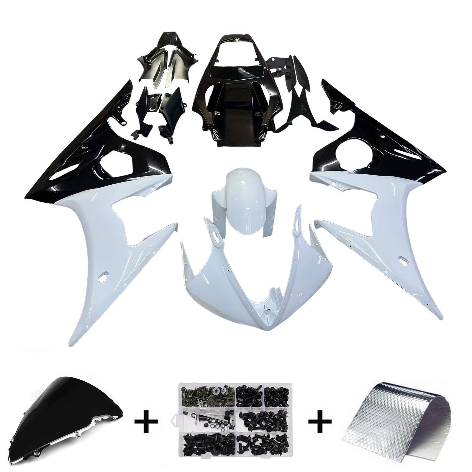 Injection Carénage Kit Carrosserie En Plastique ABS fit Pour Yamaha YZF 600 R6 2005