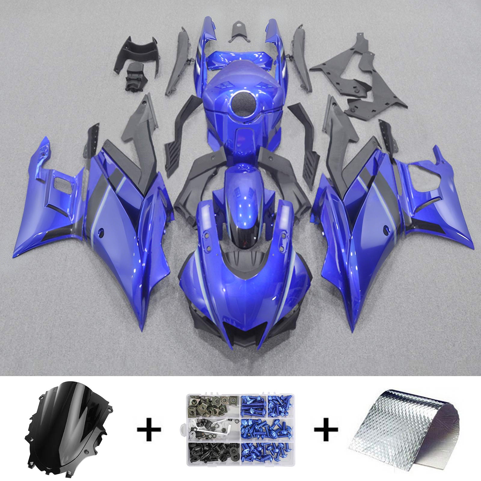 Kit de carénage à injection en plastique ABS pour Yamaha YZF R3 R25 2022-2024