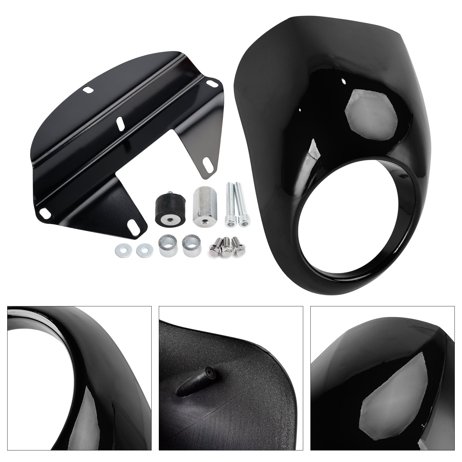 Cache de phare pour Sportster Dyna XL 883 1200 FX (à partir de 1973)