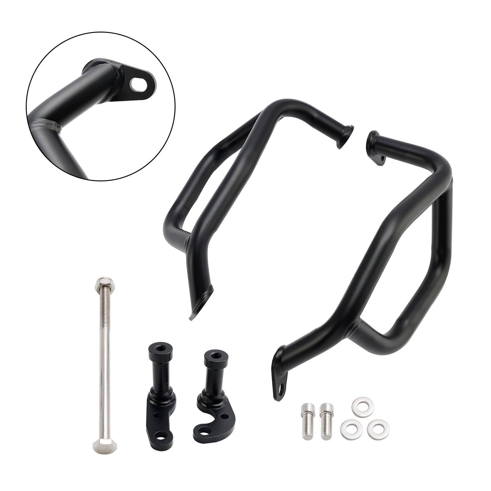 Cadre de protection de moteur Honda NX500 2024, barre de protection inférieure argentée