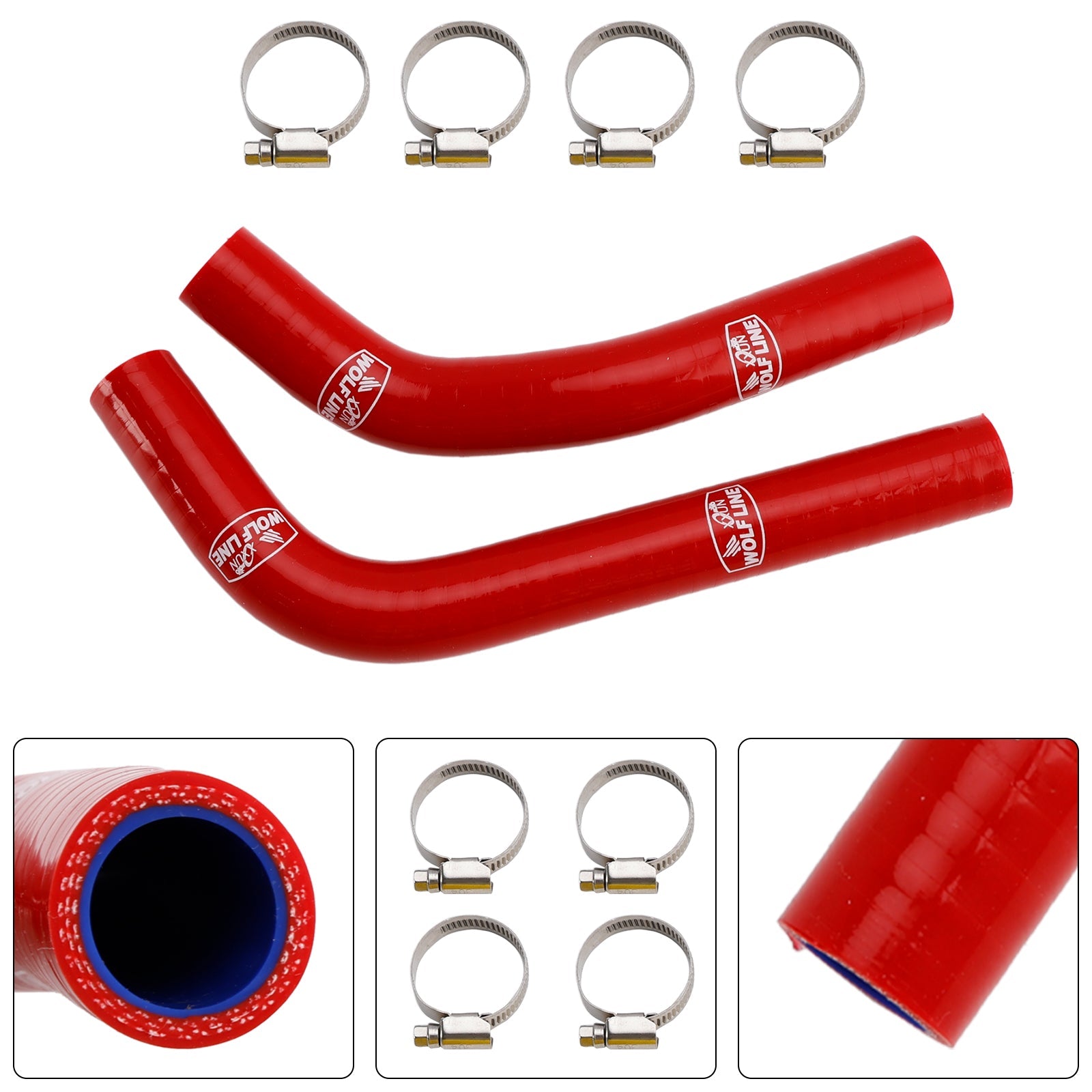 Manguera de enfriamiento de silicona para radiador Yamaha MT-03 MT-25 YZF R3 R25 2015-2024