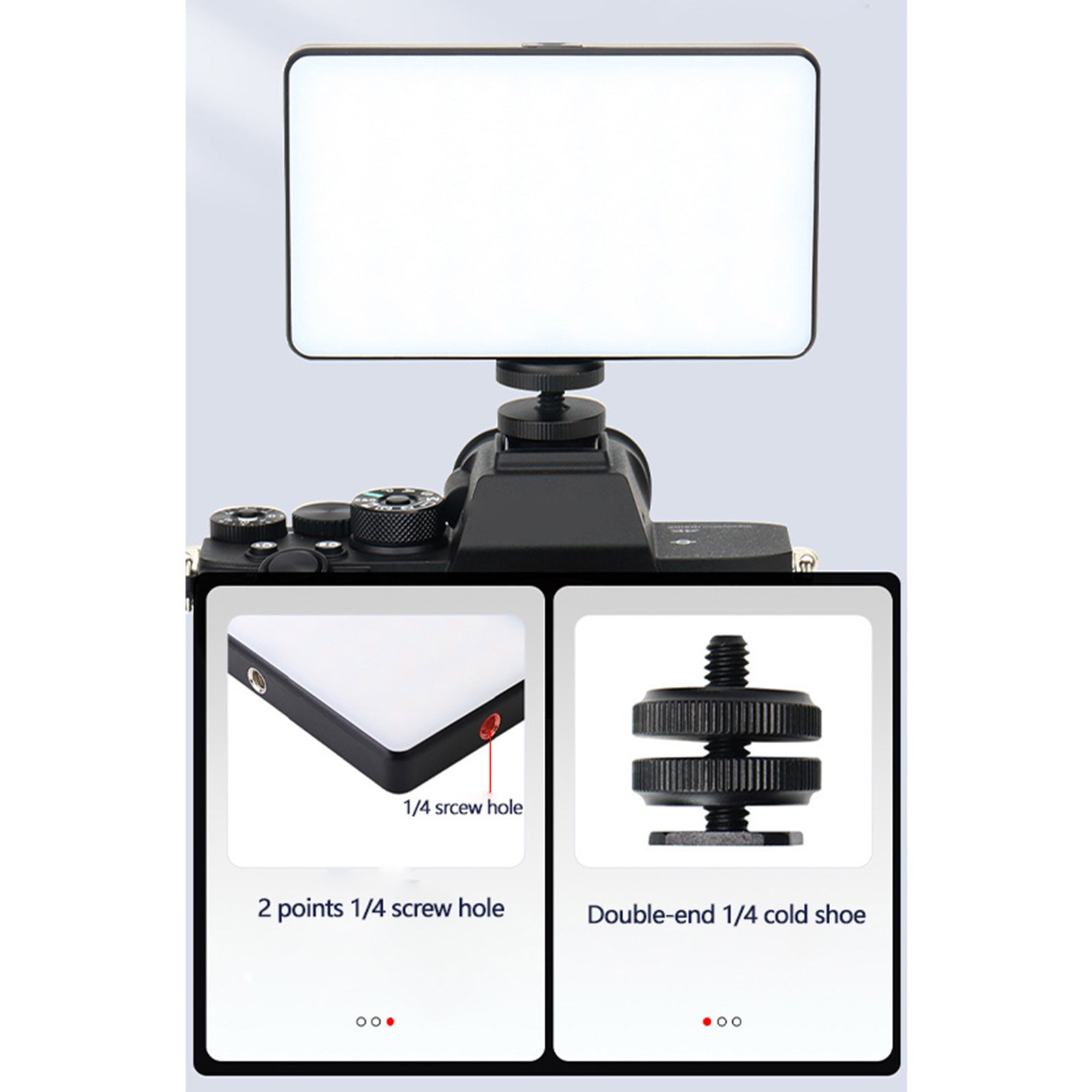 Luz de relleno LED RGB W140 para cámara de vídeo, teléfono móvil, belleza en vivo, al aire libre