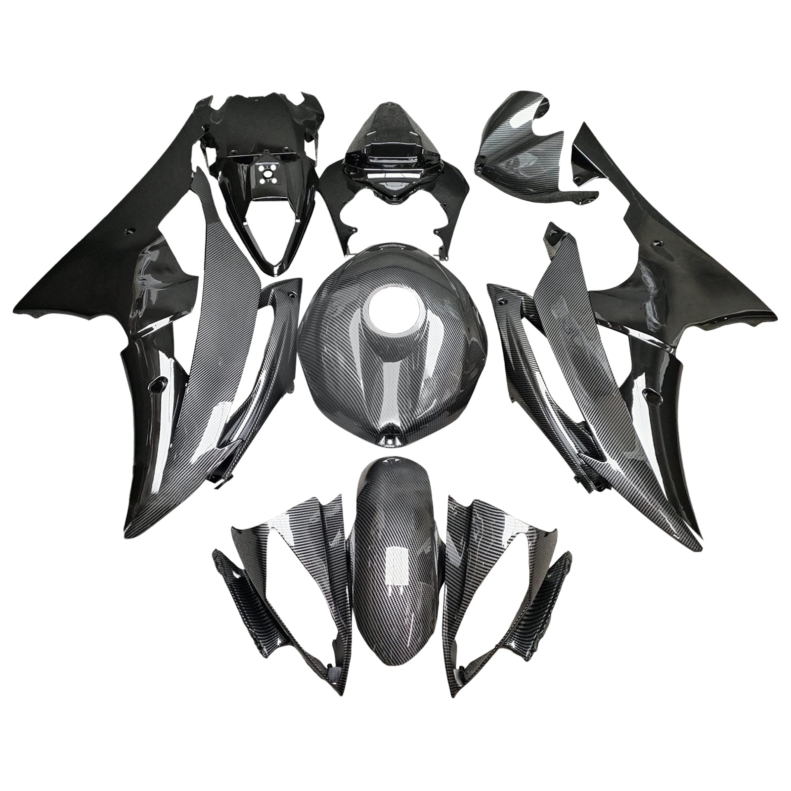 Kit carenatura iniettata in plastica ABS per Yamaha YZFR6 YZF-R6 2008-2016