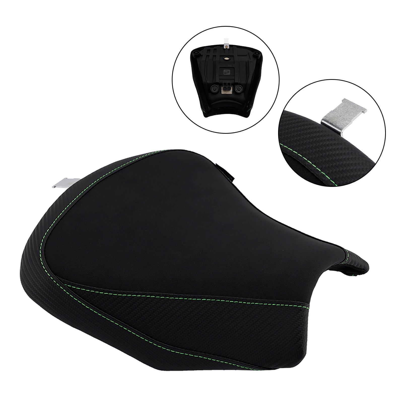 Witte passagierszitting voorin voor Kawasaki Ninja 650 Z650 (2017-2025).