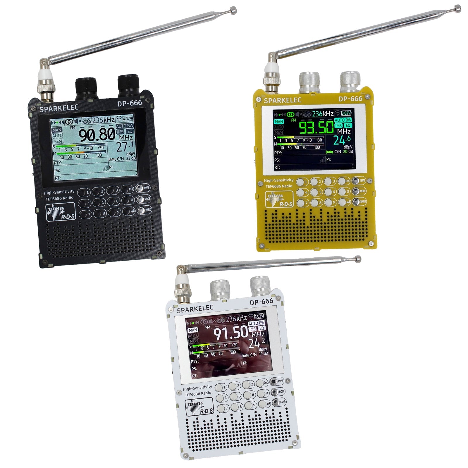 Radio TEF6686 DSP DP666 Hoge gevoeligheid Full Band LW MW SW 0IRT Kortegolfradio