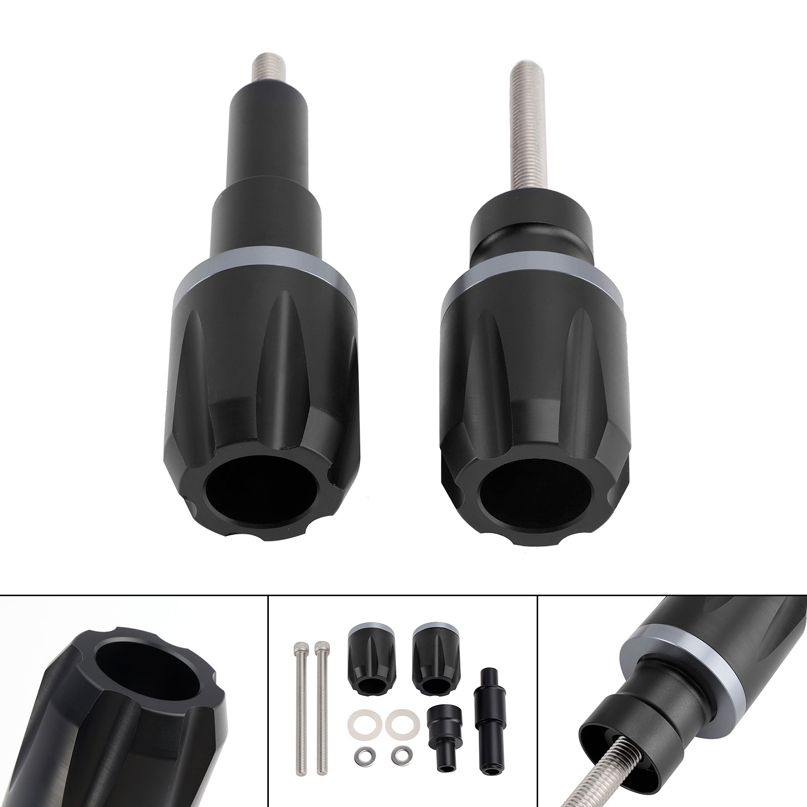 Protections de cadre anti-collision CNC pour BMW F900R, F750Gs et F850Gs (2019-2023) - Bleu et noir