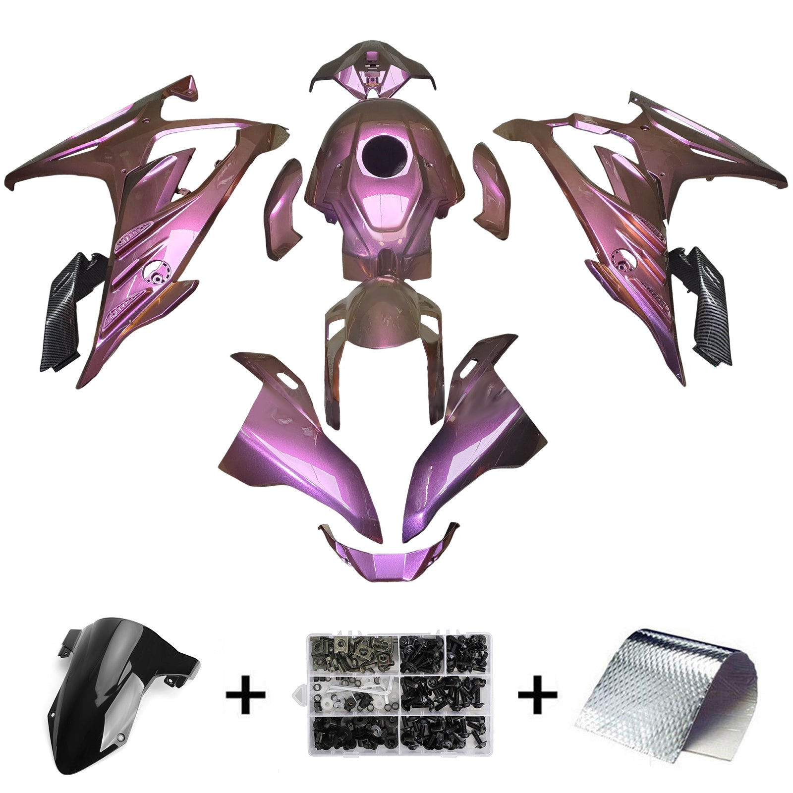 Kit de carénage d'injection pour BMW S1000RR 2023-2024 Carrosserie Plastique ABS
