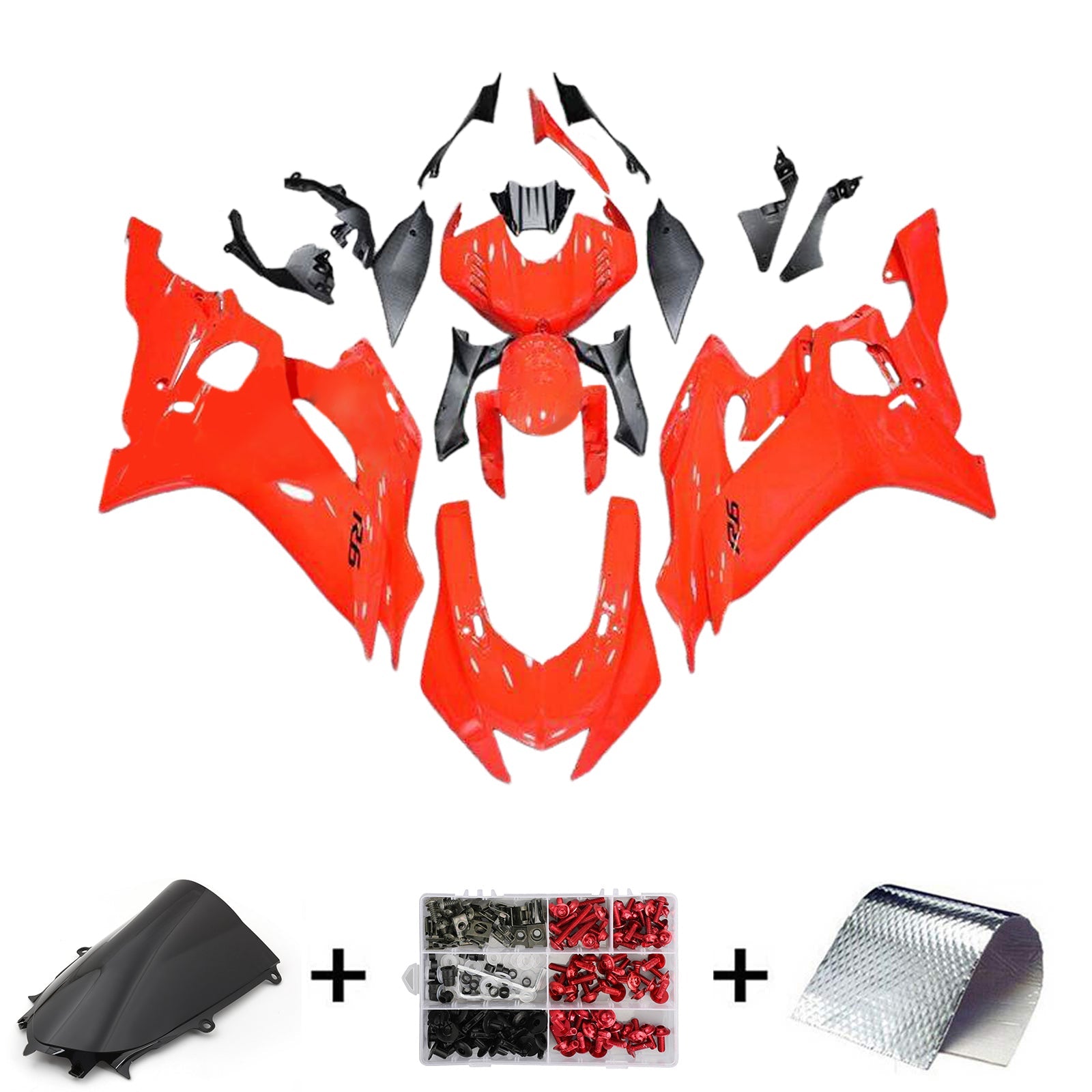 Injectiekuipset Yamaha YZF-R6 2017-2023 ABS kunststof carrosserie