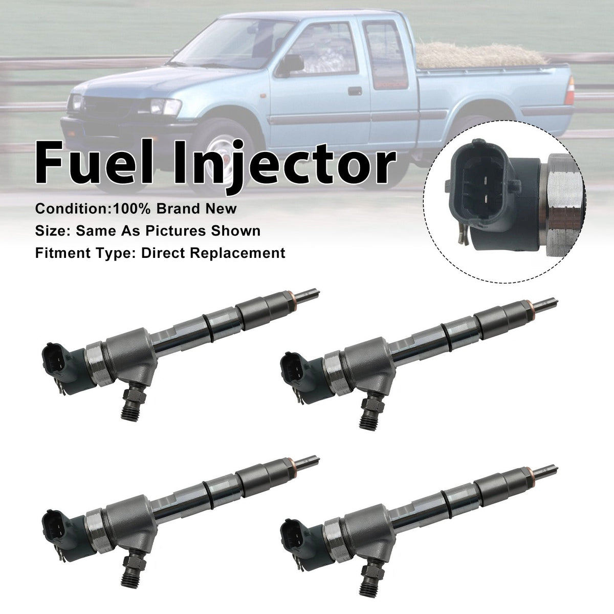 4 injecteurs de carburant pour JMC ISUZU 4JB1 JX49ZLQ4 0445110629 0 445 110 629