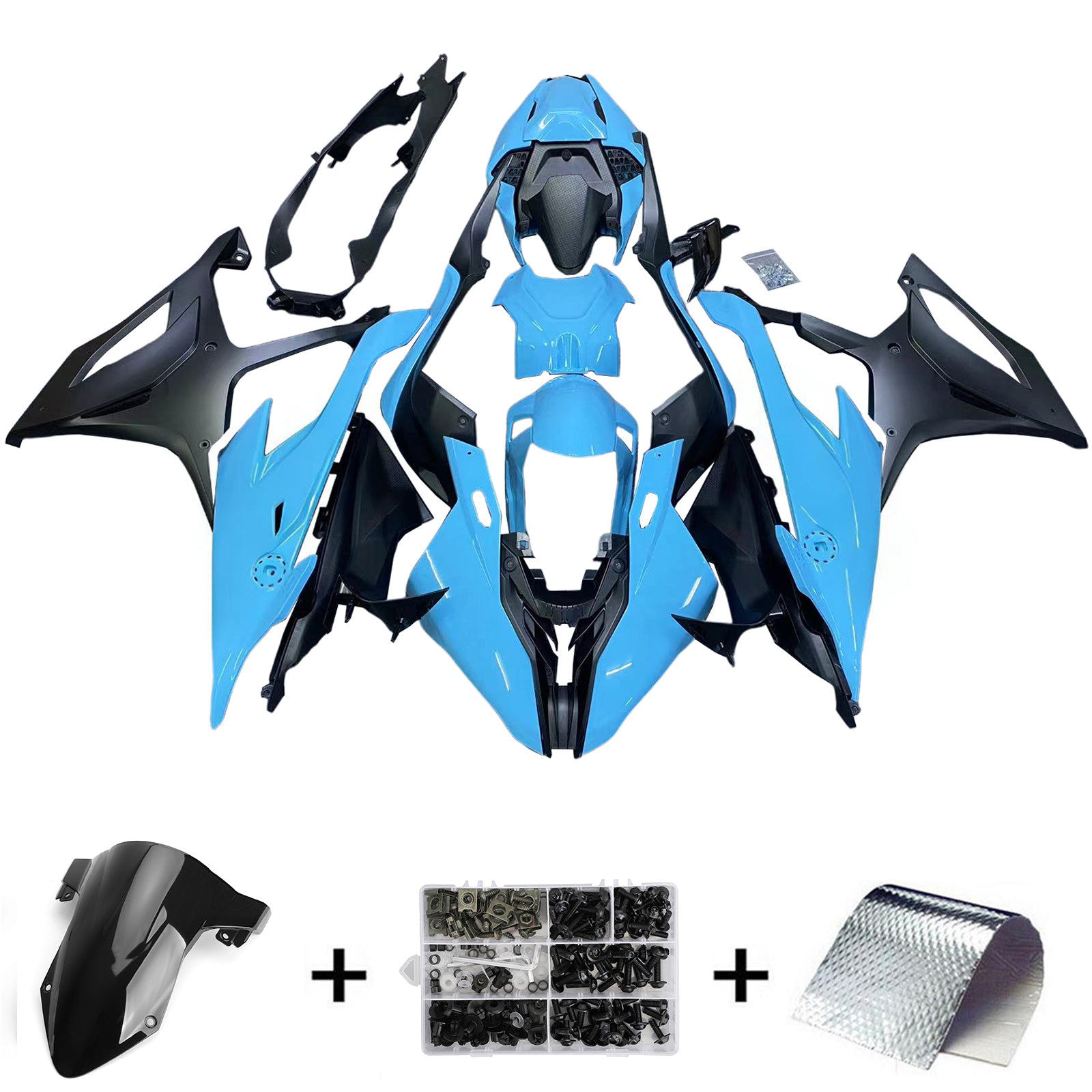 Kit de carénage injecté en plastique ABS pour BMW M1000RR S1000RR 2019-2022
