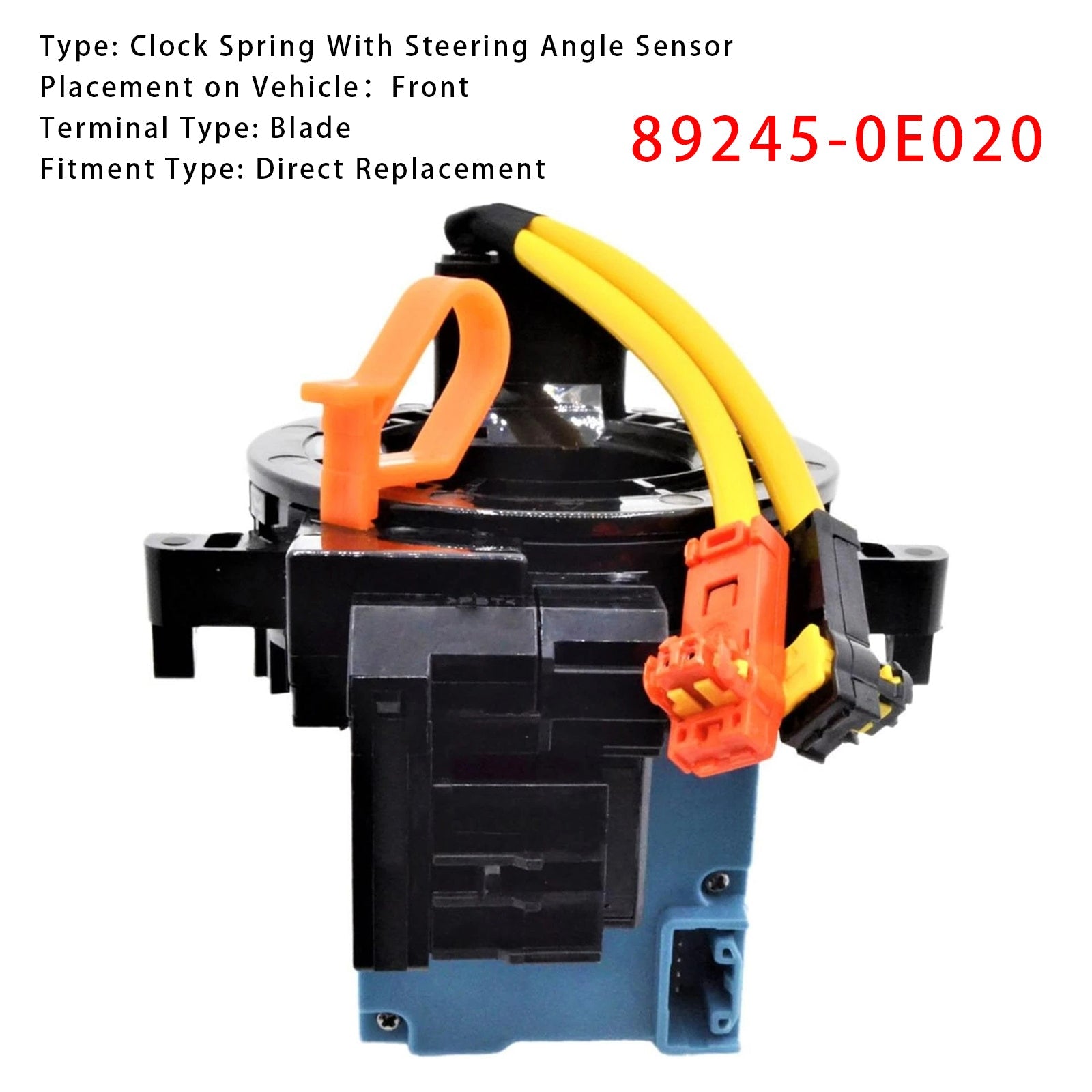 Molla di ritorno con sensore dell'angolo di sterzata per Toyota Sienna 2011-2018 (codice articolo 89245-0E020)