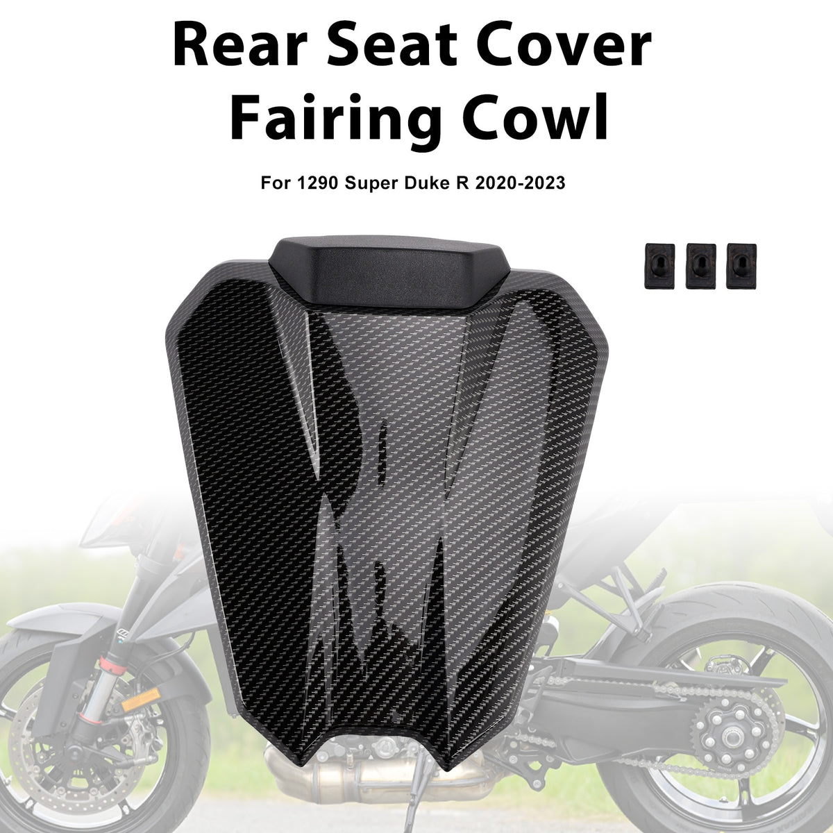 Capot de selle passager arrière pour 1290 Super Duke R 2020-2023