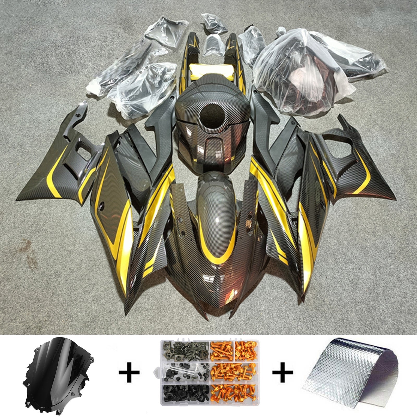 Kit Carenado Inyección Yamaha YZF-R3 R25 2019-2021 Carrocería Plástico ABS