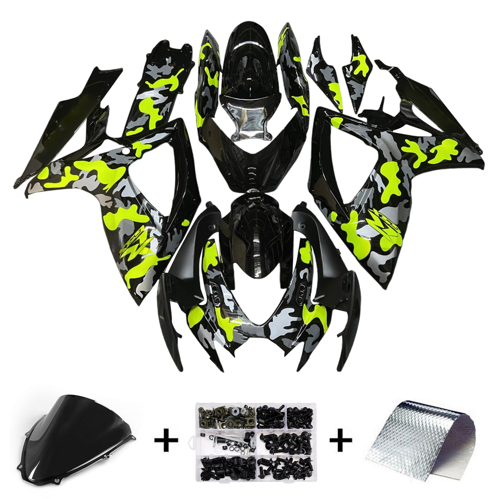 Kit de deficiencia inyectado en plástico AB para Suzuki GSXR 600/750 2006-2007 K6