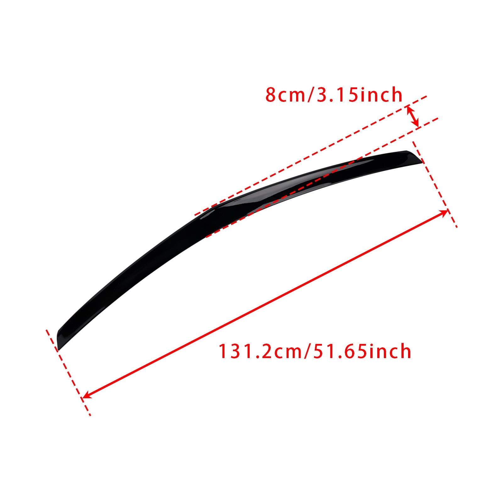 Spoiler posteriore nero lucido per Mercedes-Benz Classe E W212 2008-2016